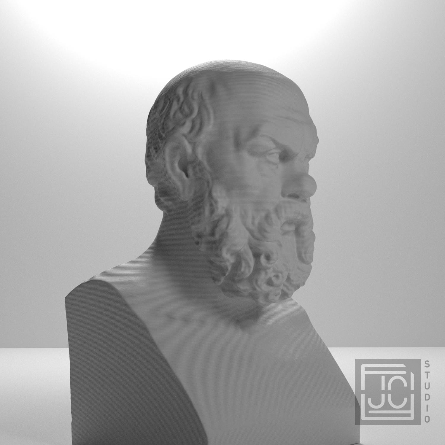 Socrates 3D Printed Collectible Bust