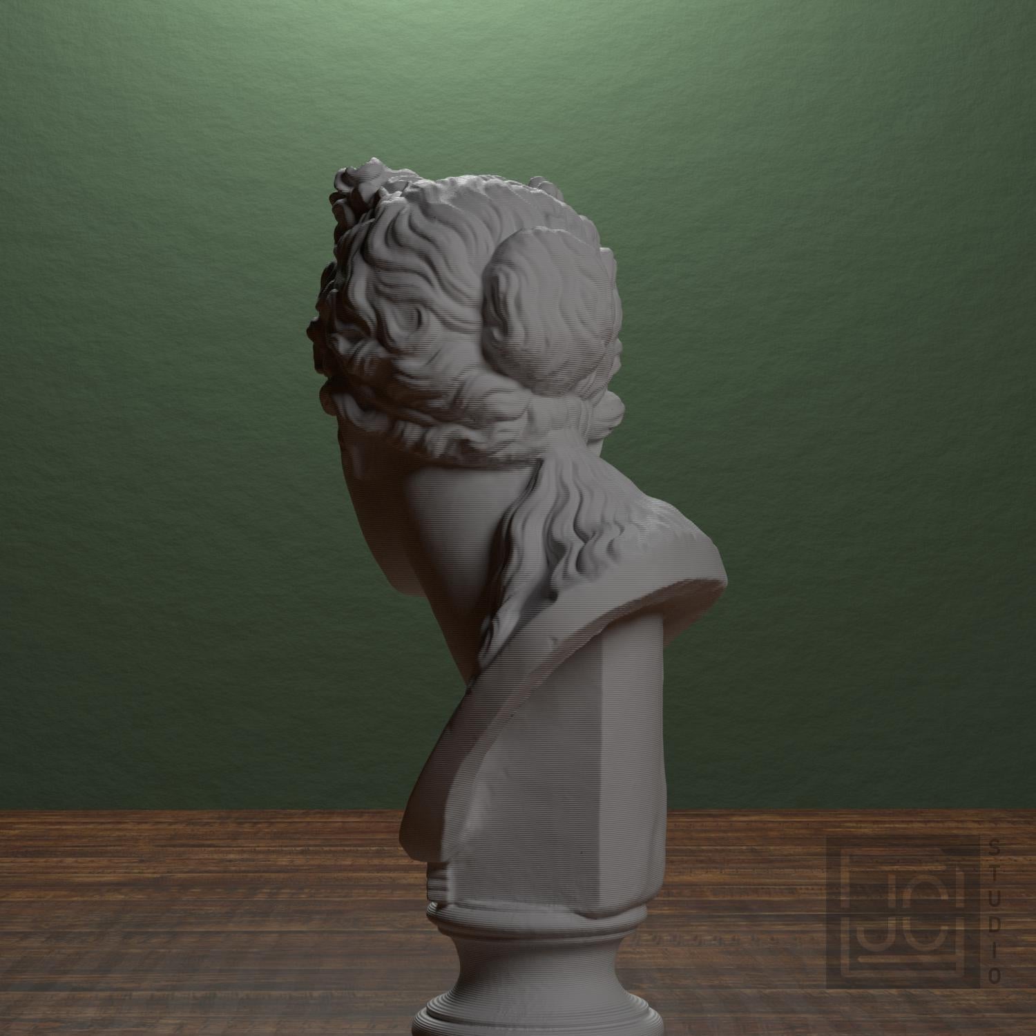 Museum Woman Portrait II 3D Printed Collectible Bust