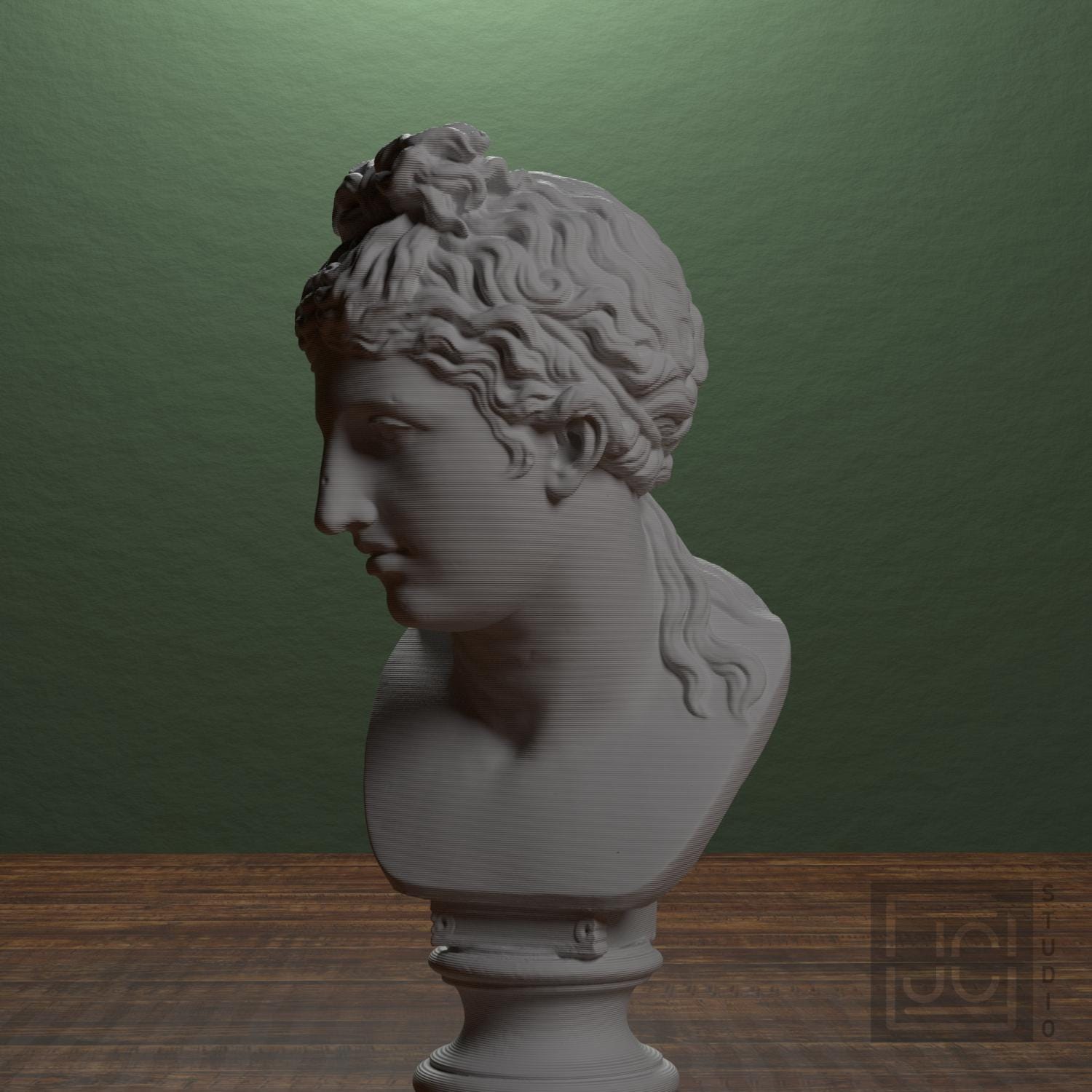 Museum Woman Portrait II 3D Printed Collectible Bust