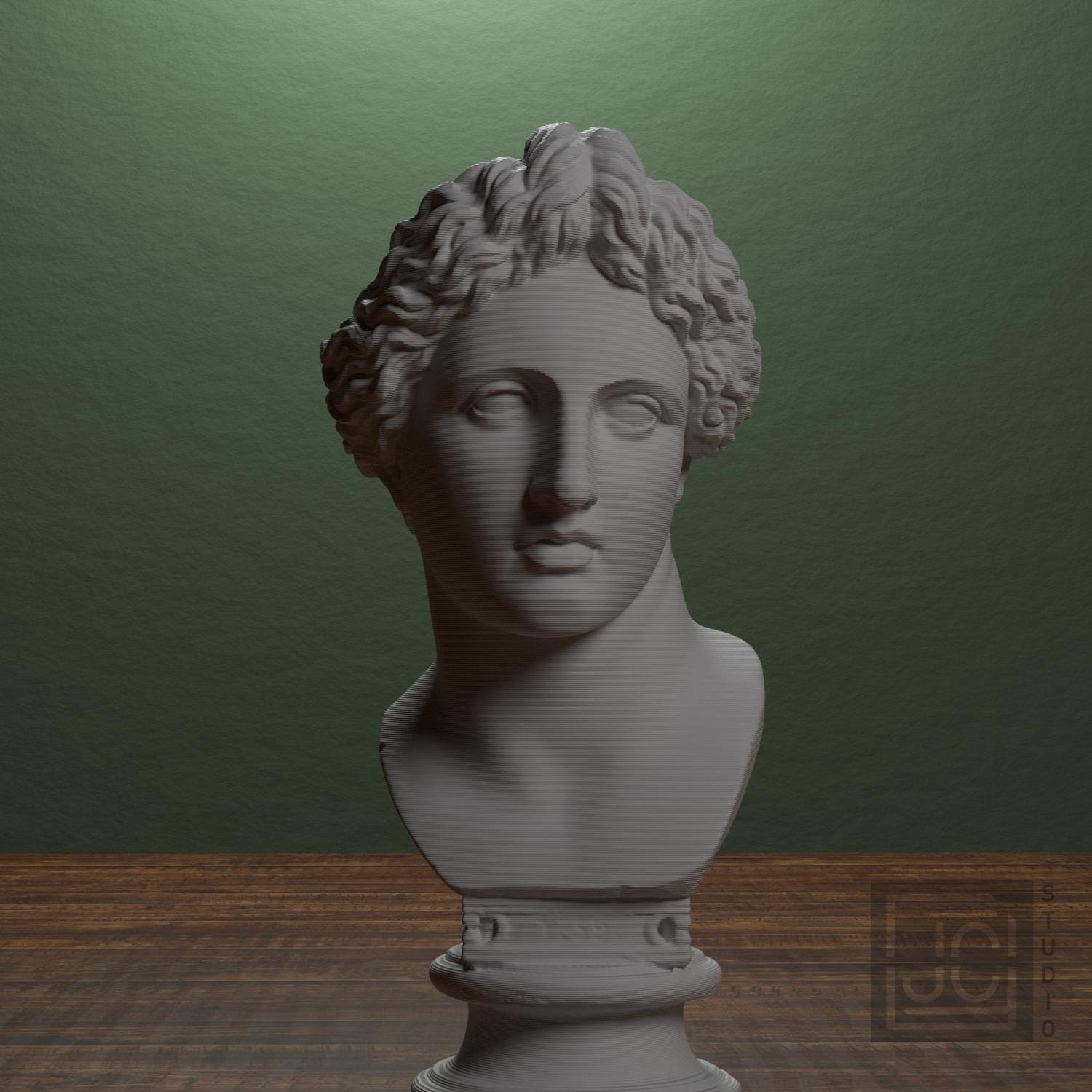 Apollo Lykeios 3D Printed Collectible Bust