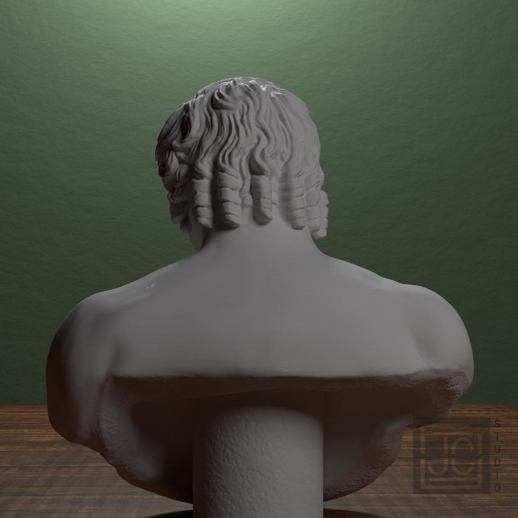 Portrait of Antinous 3D Printed Collectible Bust