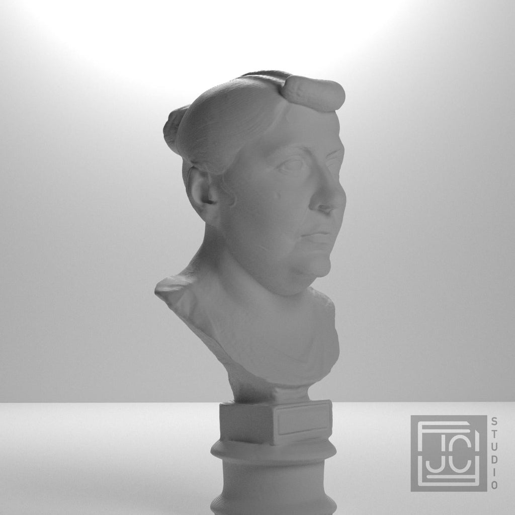 Elderly Roman Woman 3D Printed Collectible Bust
