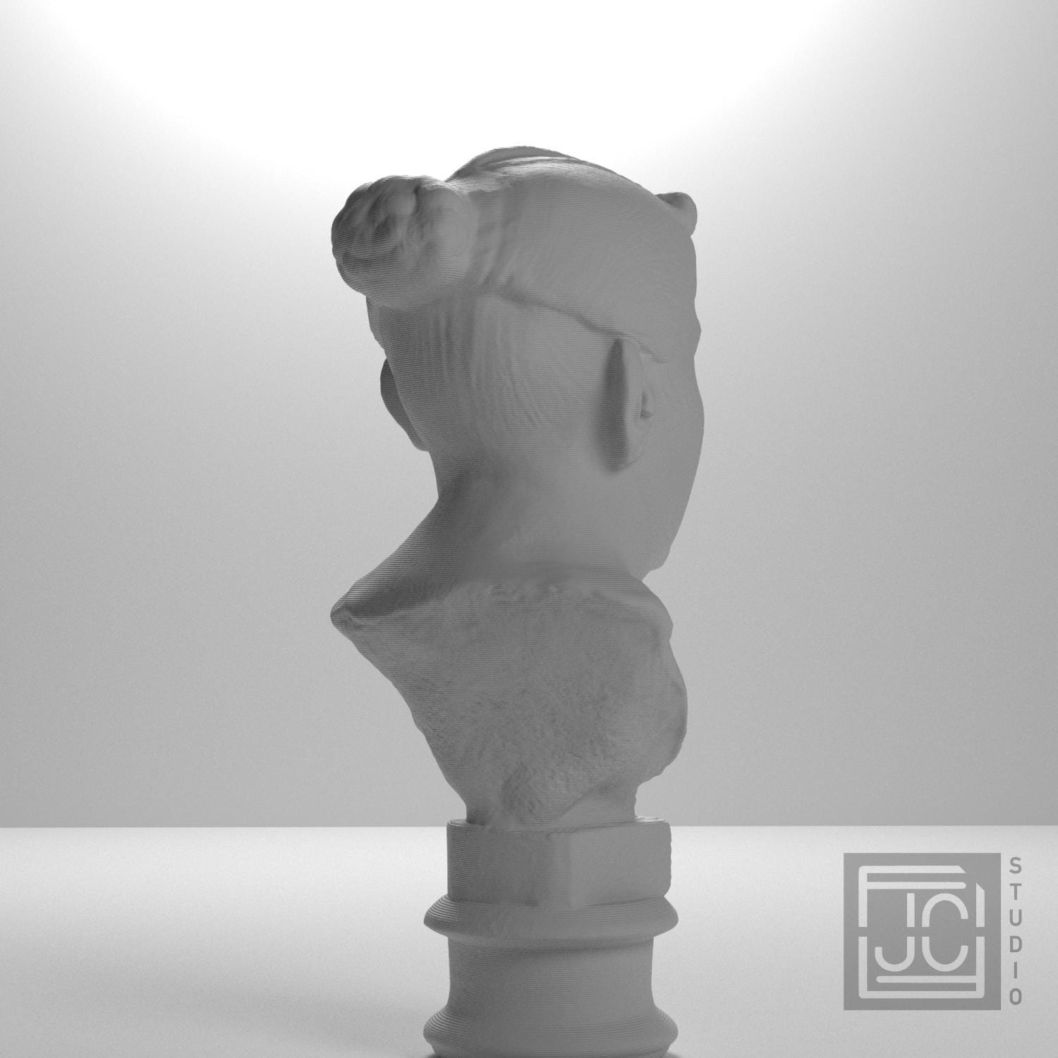 Elderly Roman Woman 3D Printed Collectible Bust