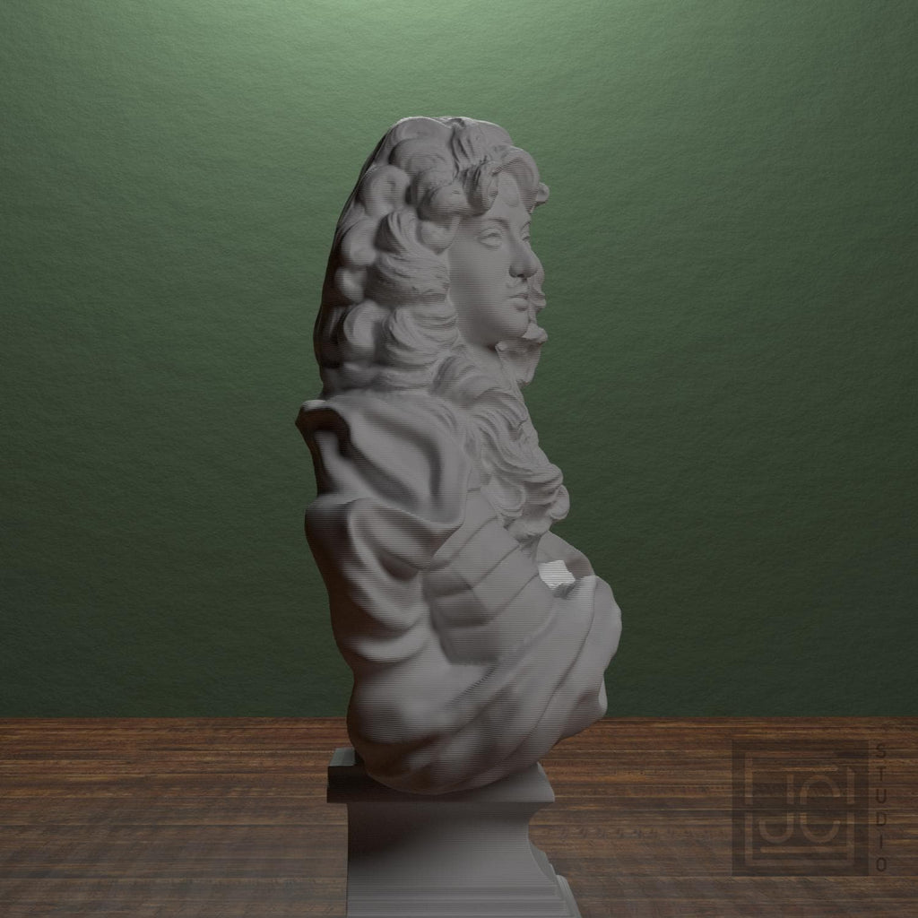 Louis XIV 3D Printed Collectible Bust