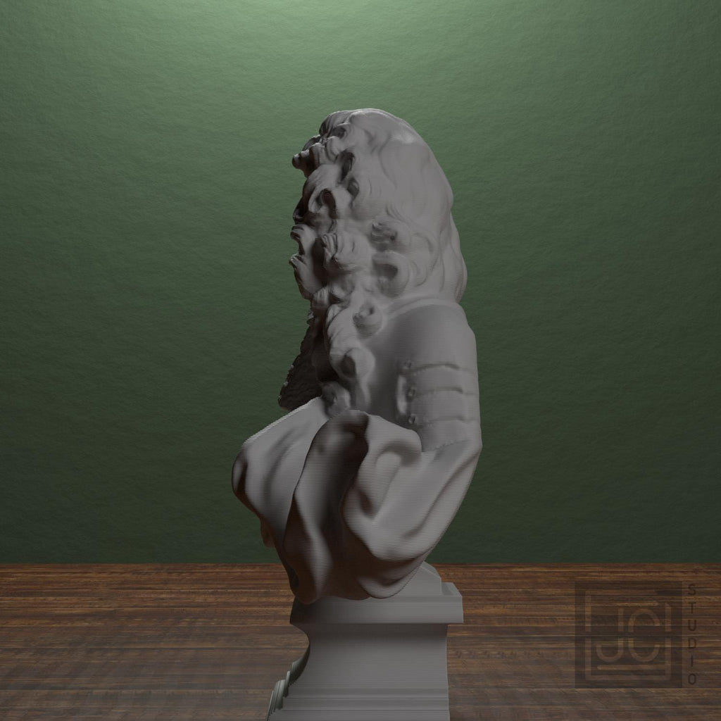 Louis XIV 3D Printed Collectible Bust
