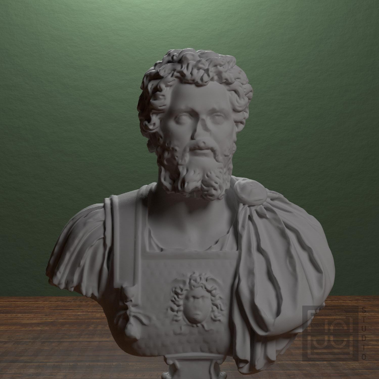 Septimius Severus 3D Printed Collectible Bust