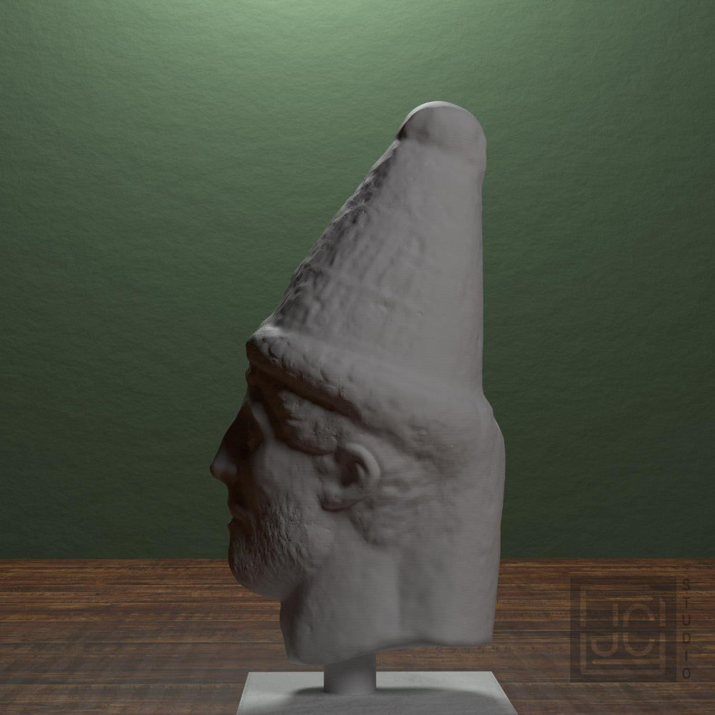 Head of a Priest 3D Printed Museum Replica