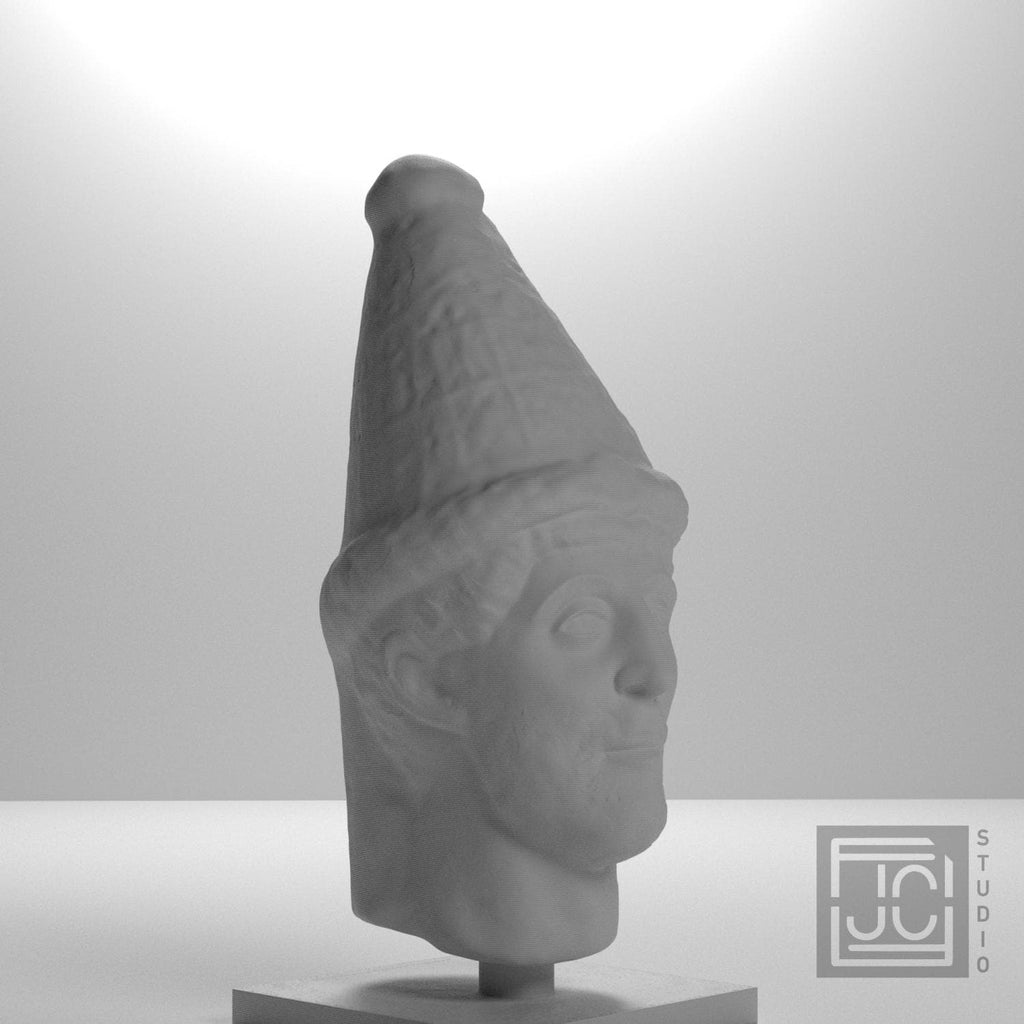 Head of a Priest 3D Printed Museum Replica