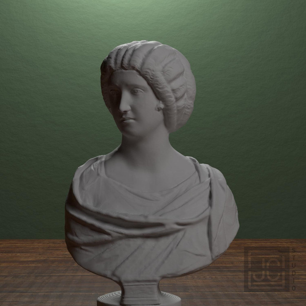 Roman Woman 3D Printed Collectible Bust