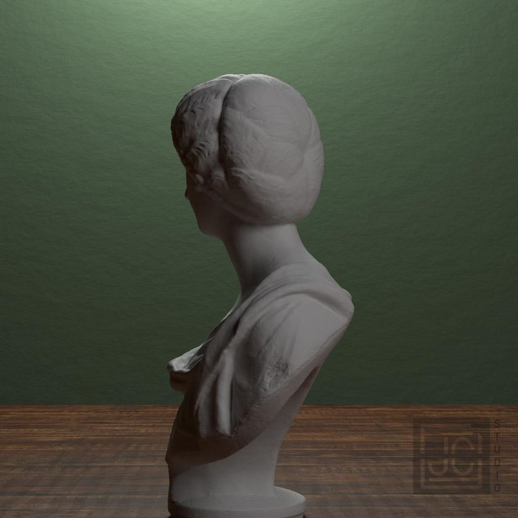 Roman Woman 3D Printed Collectible Bust