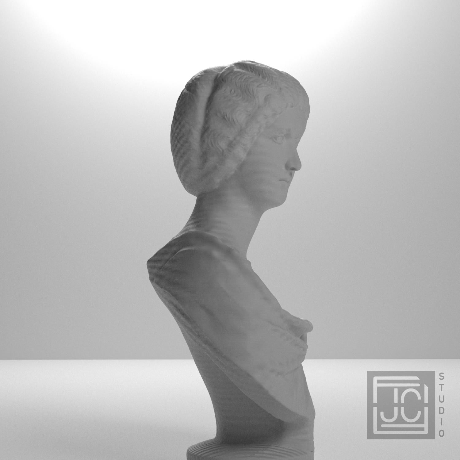 Roman Woman 3D Printed Collectible Bust