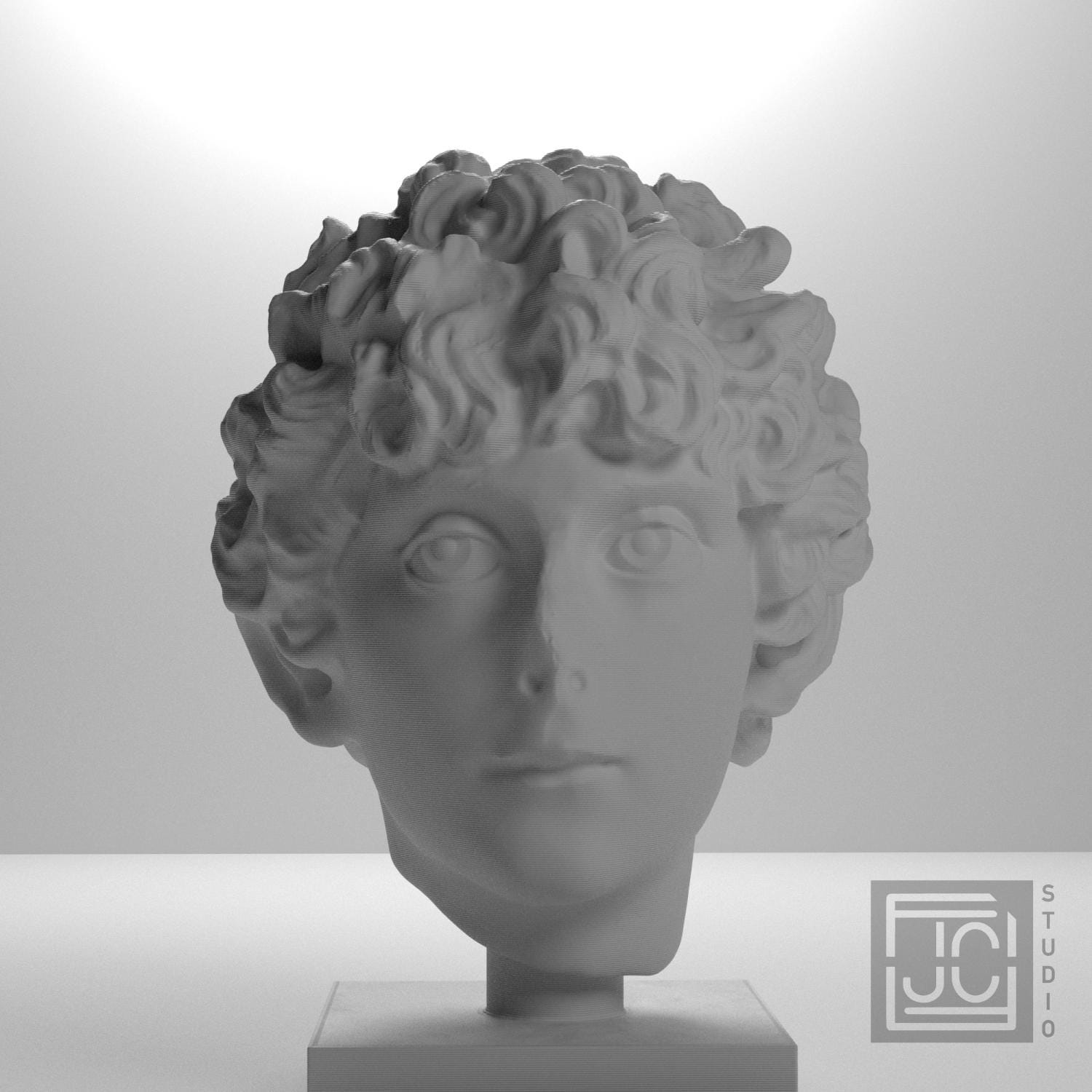 Roman Youth Head 3D Printed Museum Replica