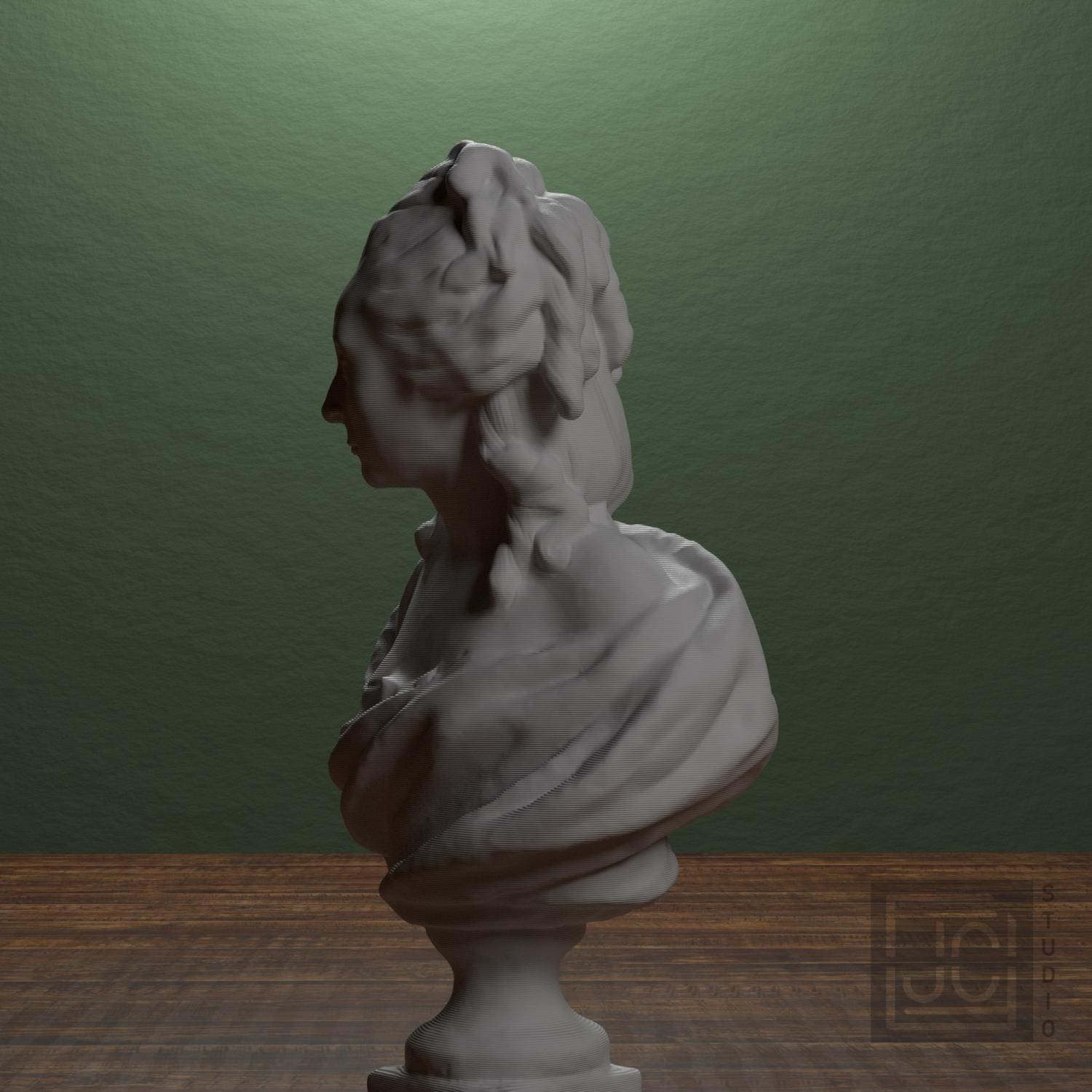 Anne-Marie-Louise Thomas de Domangeville 3D Printed Collectible Bust