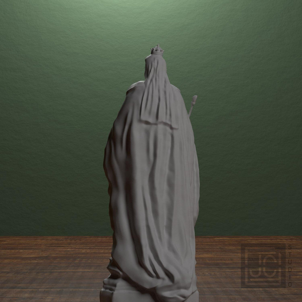Queen Victoria in Victoria Square 3D Printed Museum Statue Replica