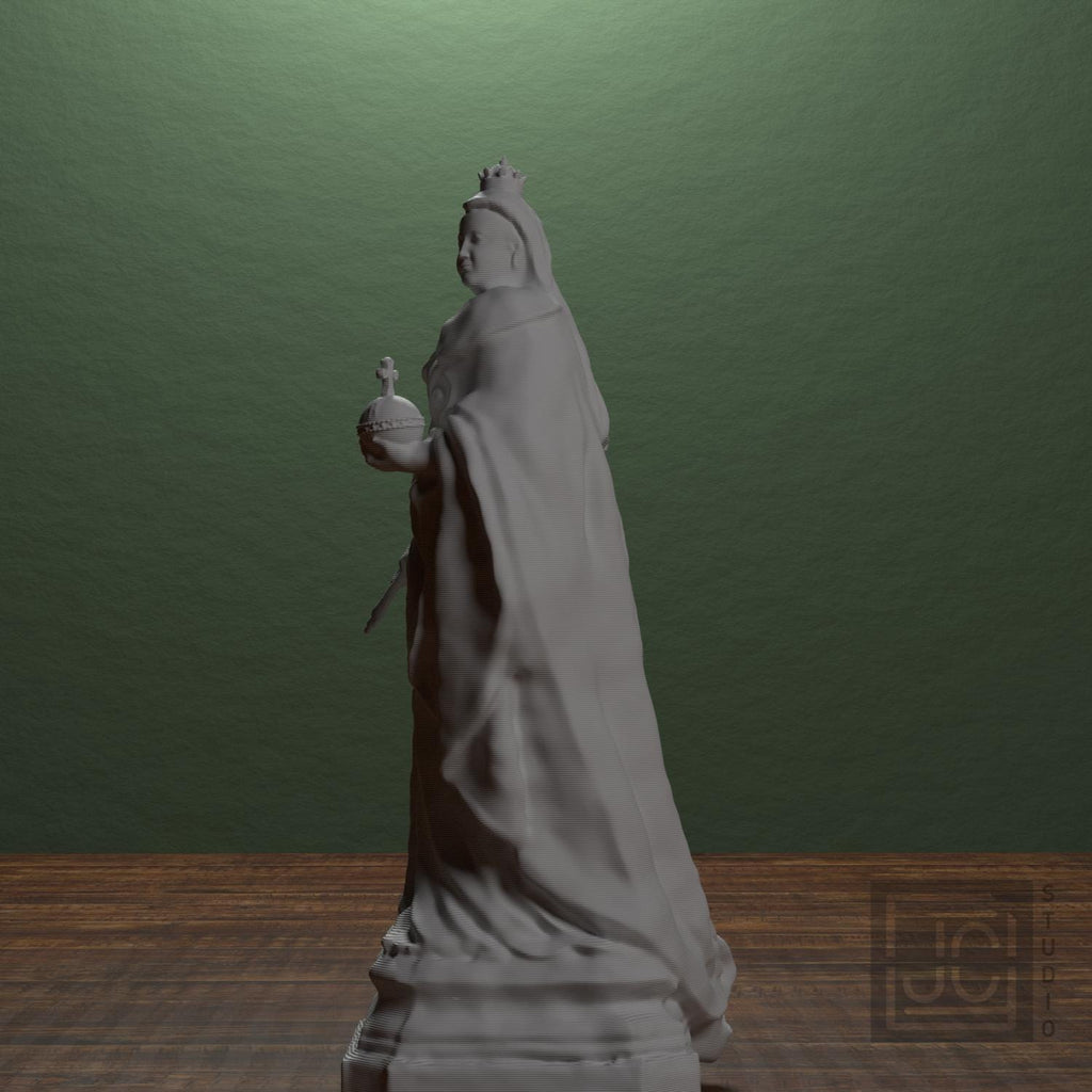 Queen Victoria in Victoria Square 3D Printed Museum Statue Replica