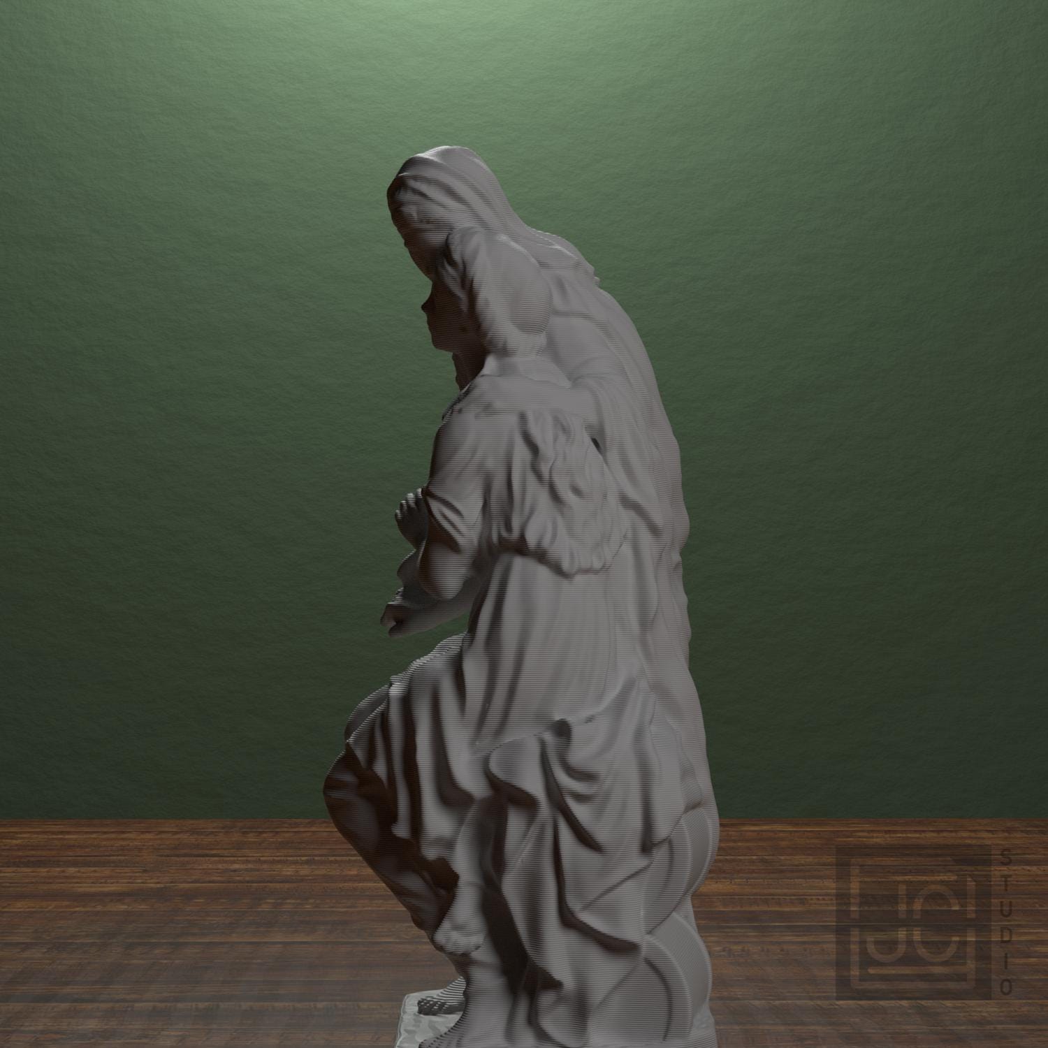 The Sisters of Bethany 3D Printed Sculpture