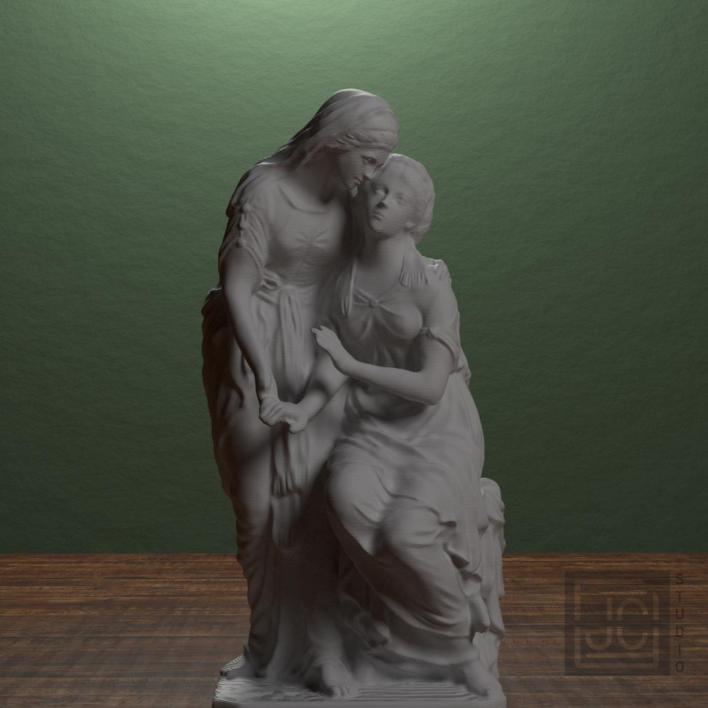 The Sisters of Bethany 3D Printed Sculpture
