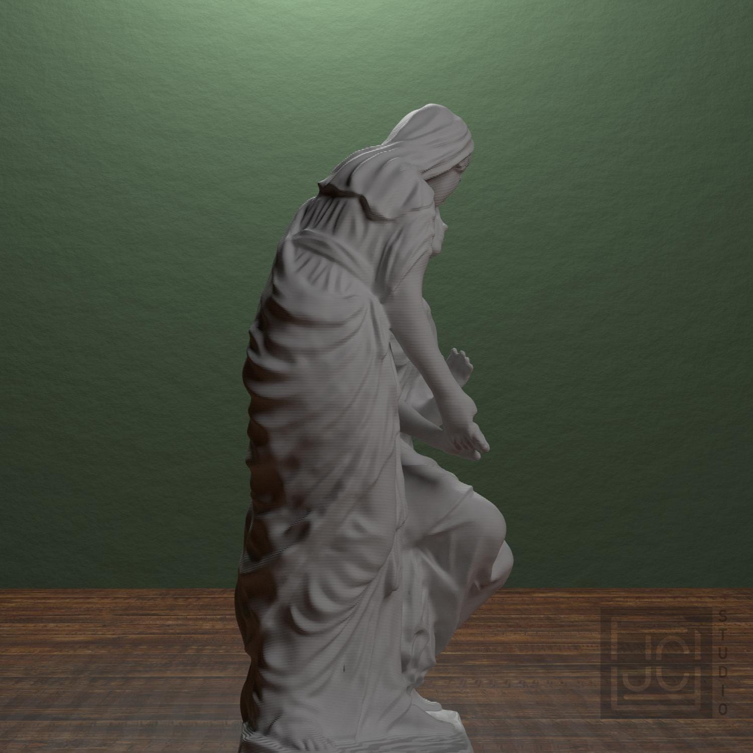 The Sisters of Bethany 3D Printed Sculpture