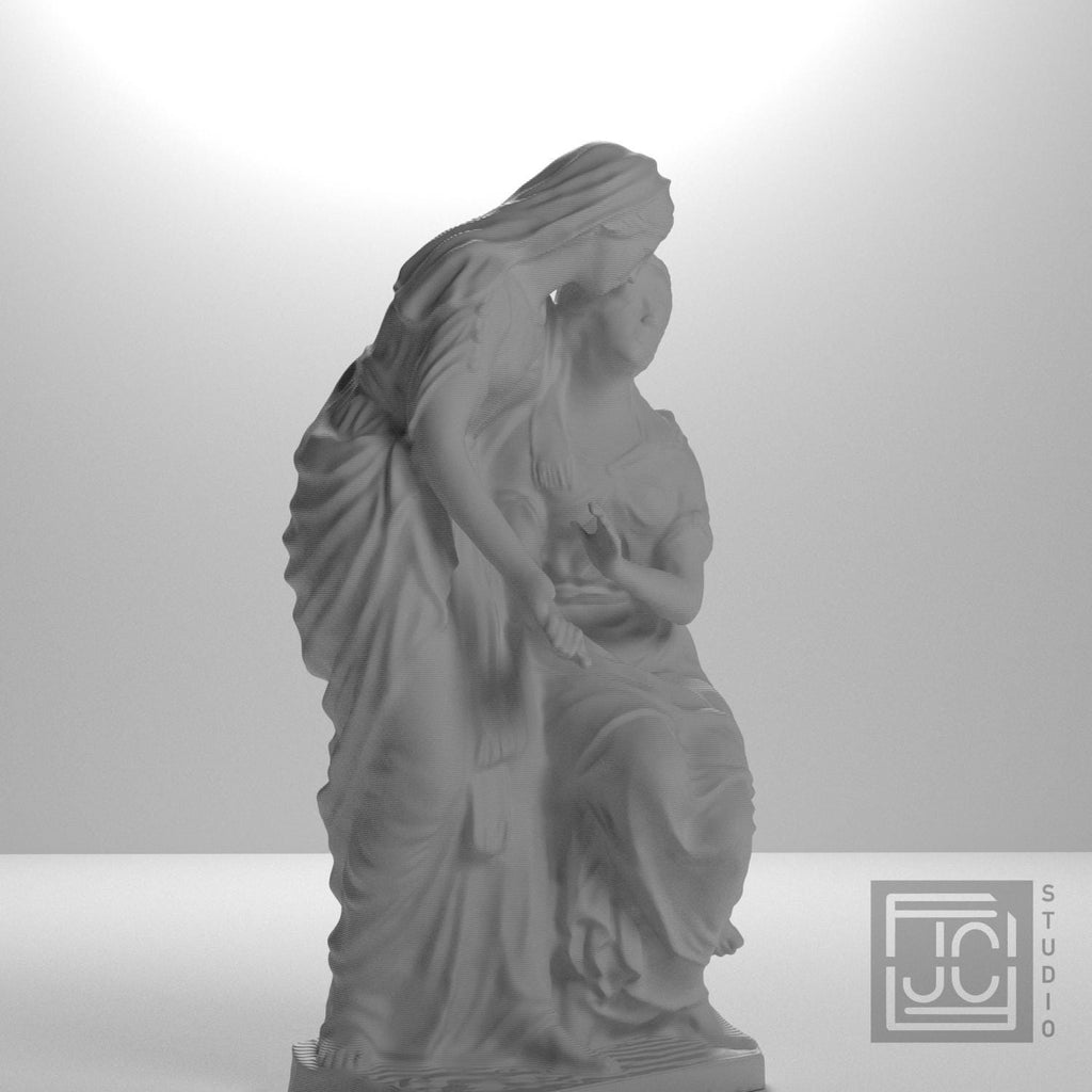 The Sisters of Bethany 3D Printed Sculpture