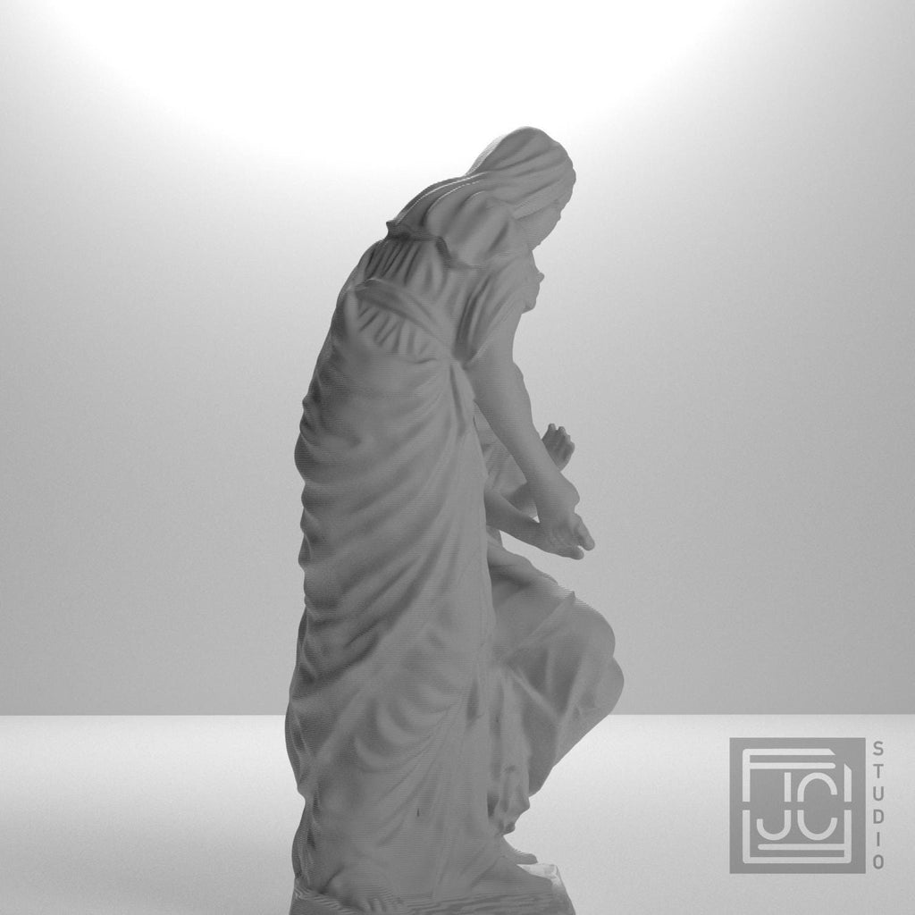 The Sisters of Bethany 3D Printed Sculpture