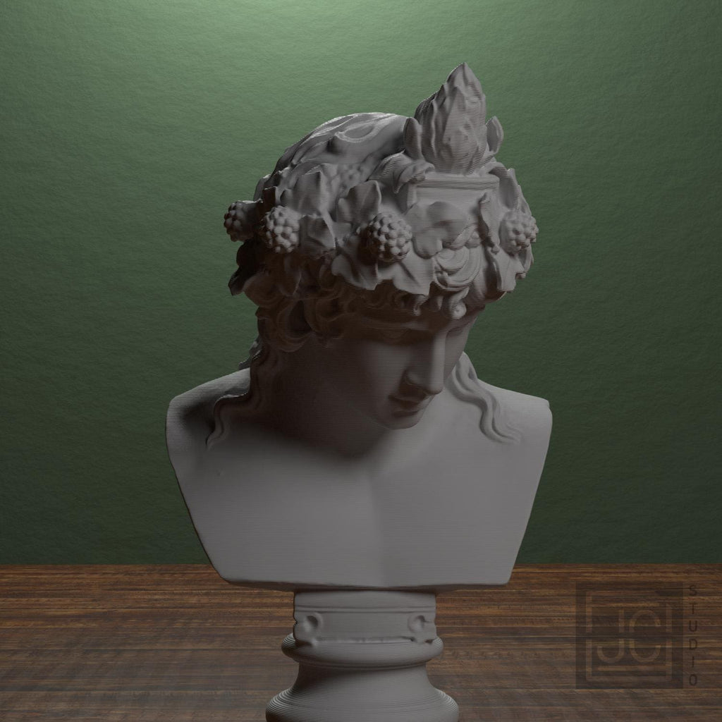 Antinous as Dionysus 3D Printed Collectible Bust