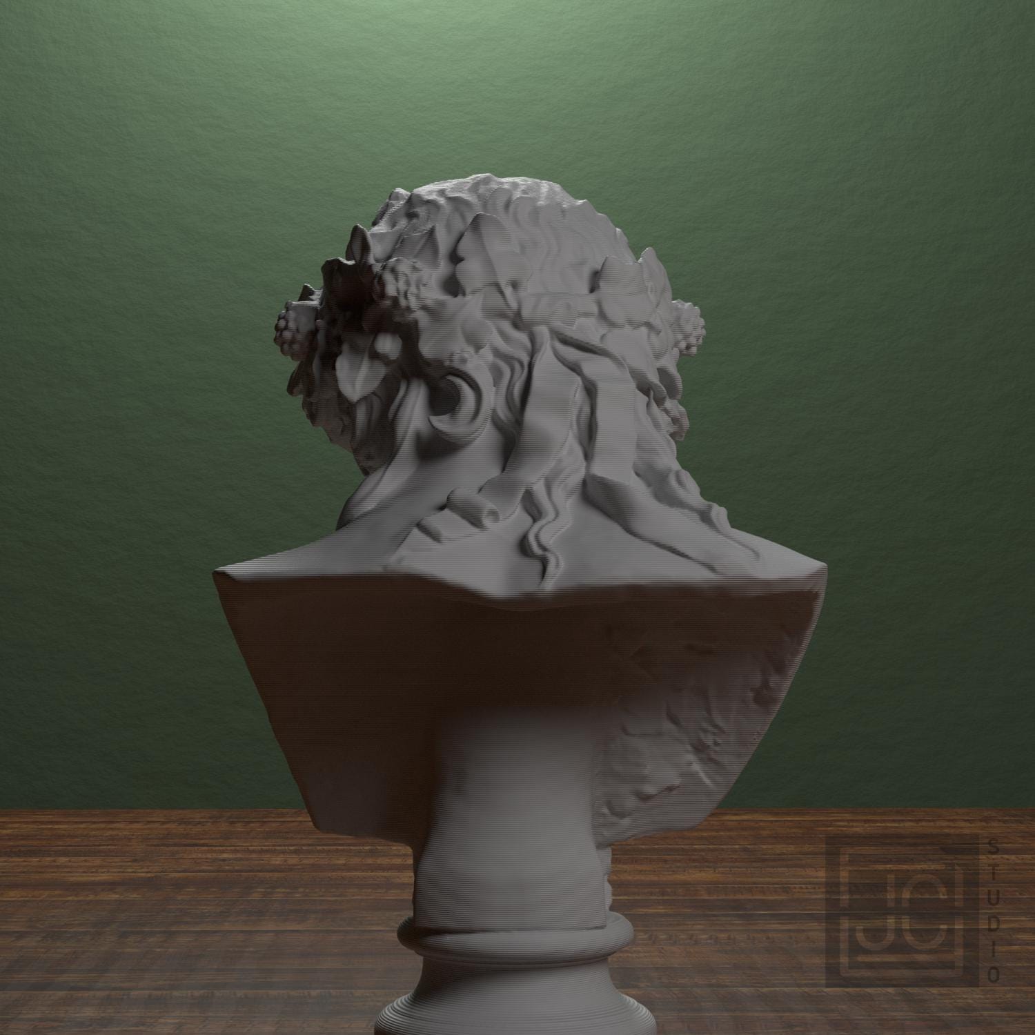 Antinous as Dionysus 3D Printed Collectible Bust