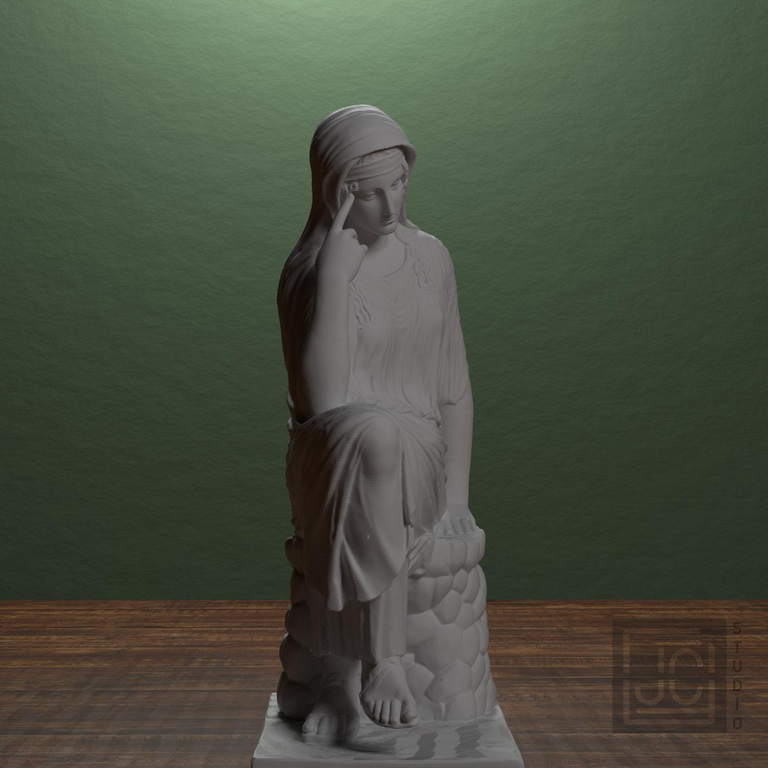 Seated Penelope 3D Printed Museum Replica