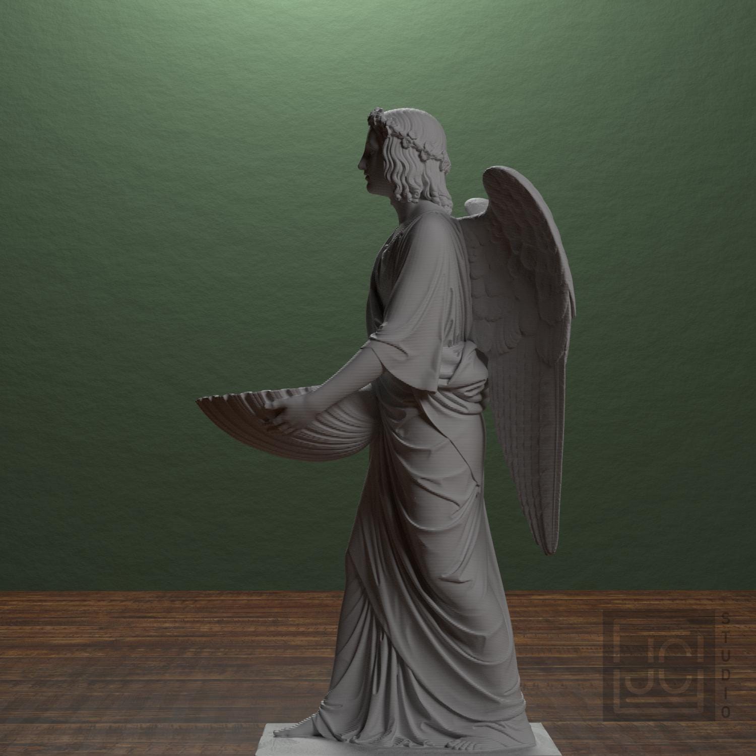 Baptismal Angel 3D Printed Collectible Bust