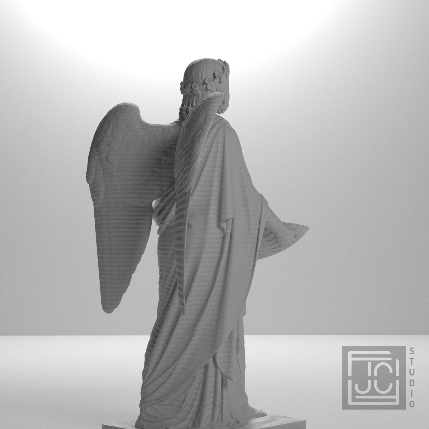 Baptismal Angel 3D Printed Collectible Bust