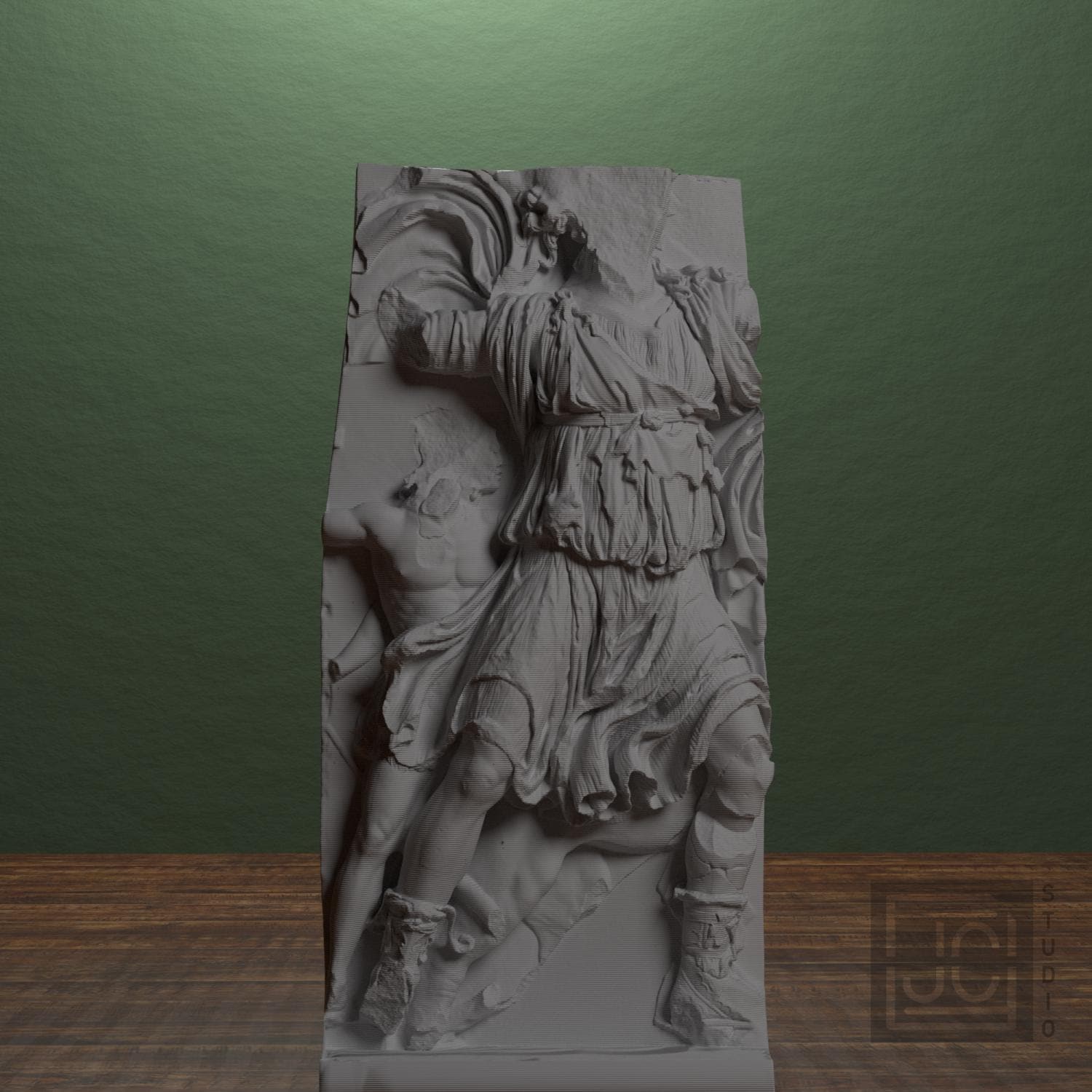 Dionysus and Satyr 3D Printed Collectible Bust