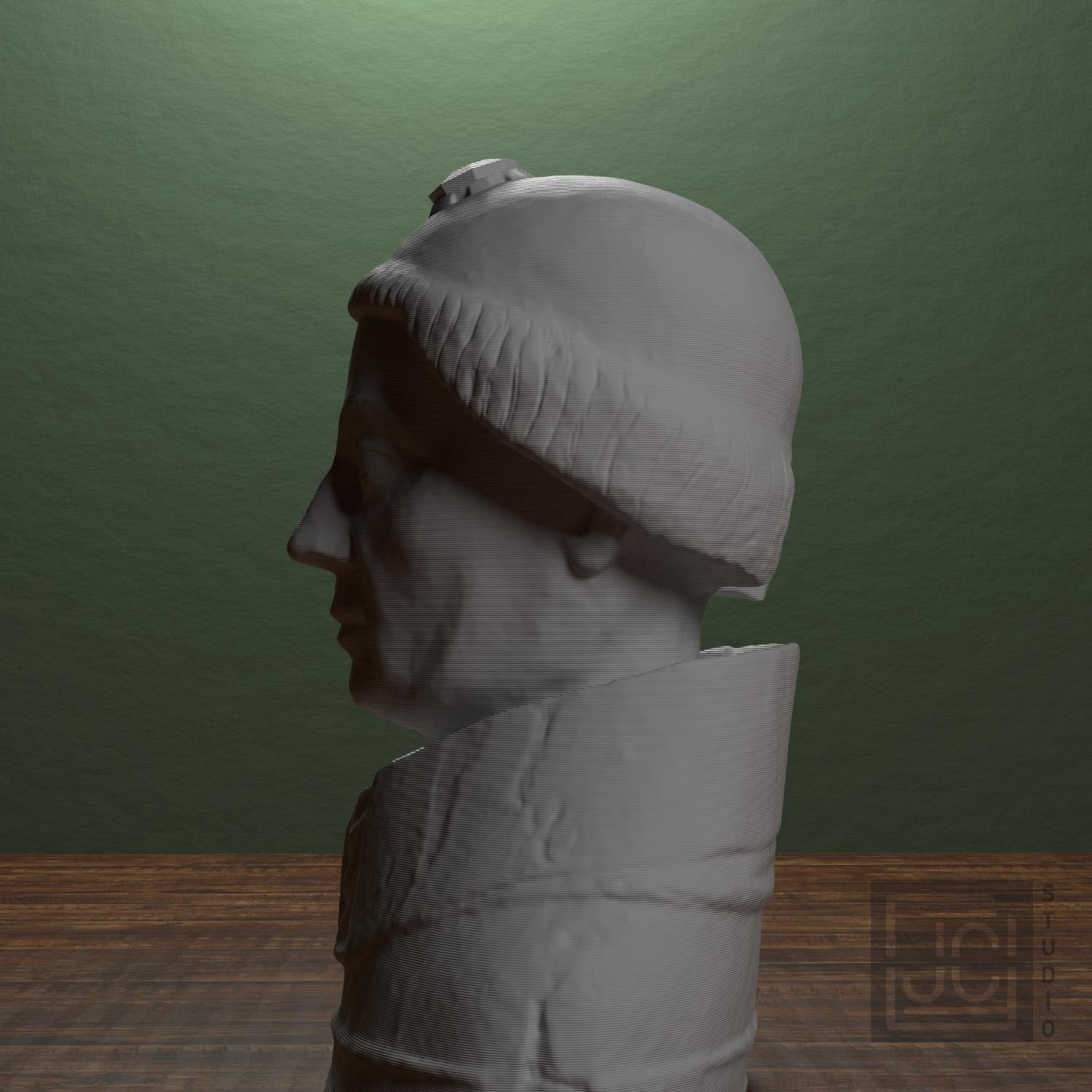 Reliquary Bust 3D Printed Museum Replica