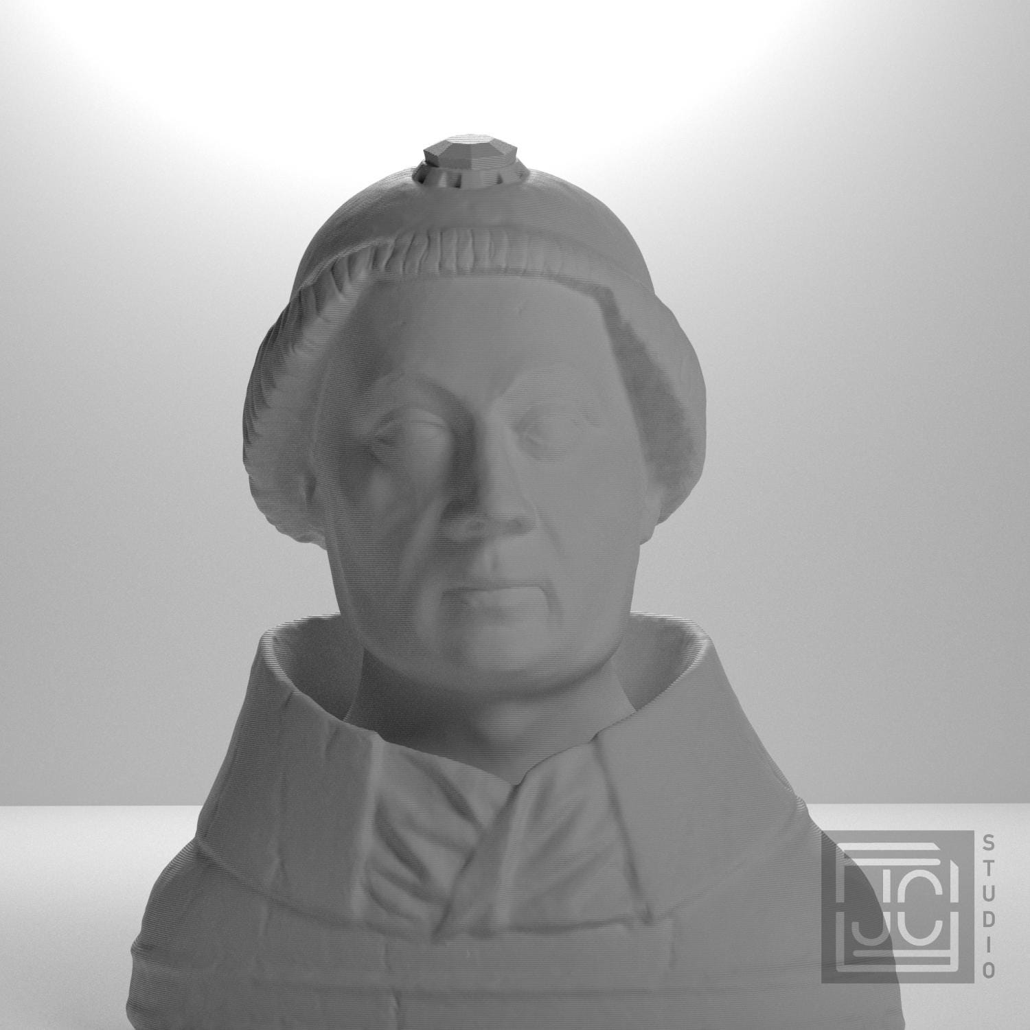 Reliquary Bust 3D Printed Museum Replica