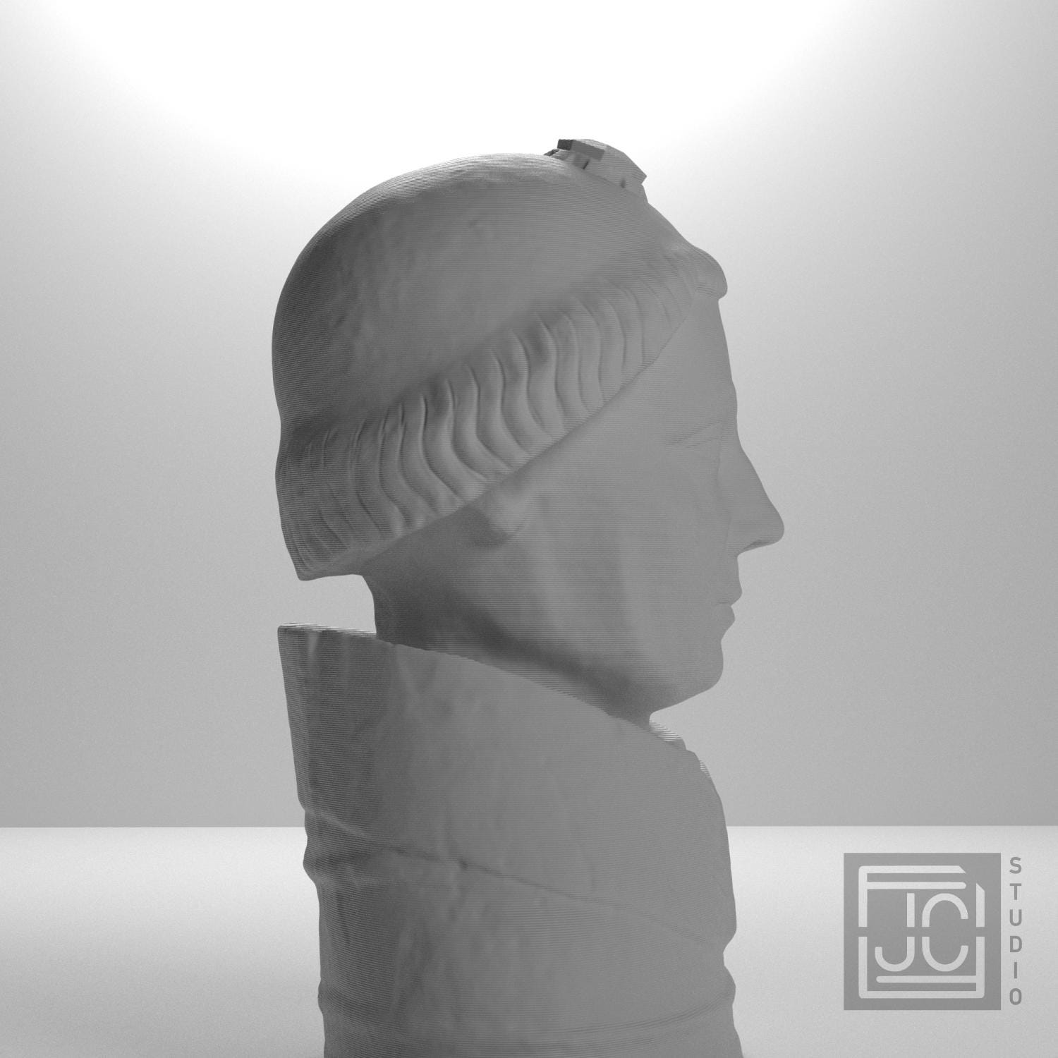Reliquary Bust 3D Printed Museum Replica