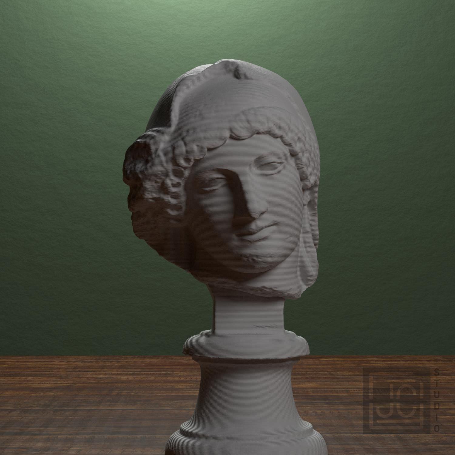 Mourning Penelope Head 3D Printed Museum Replica