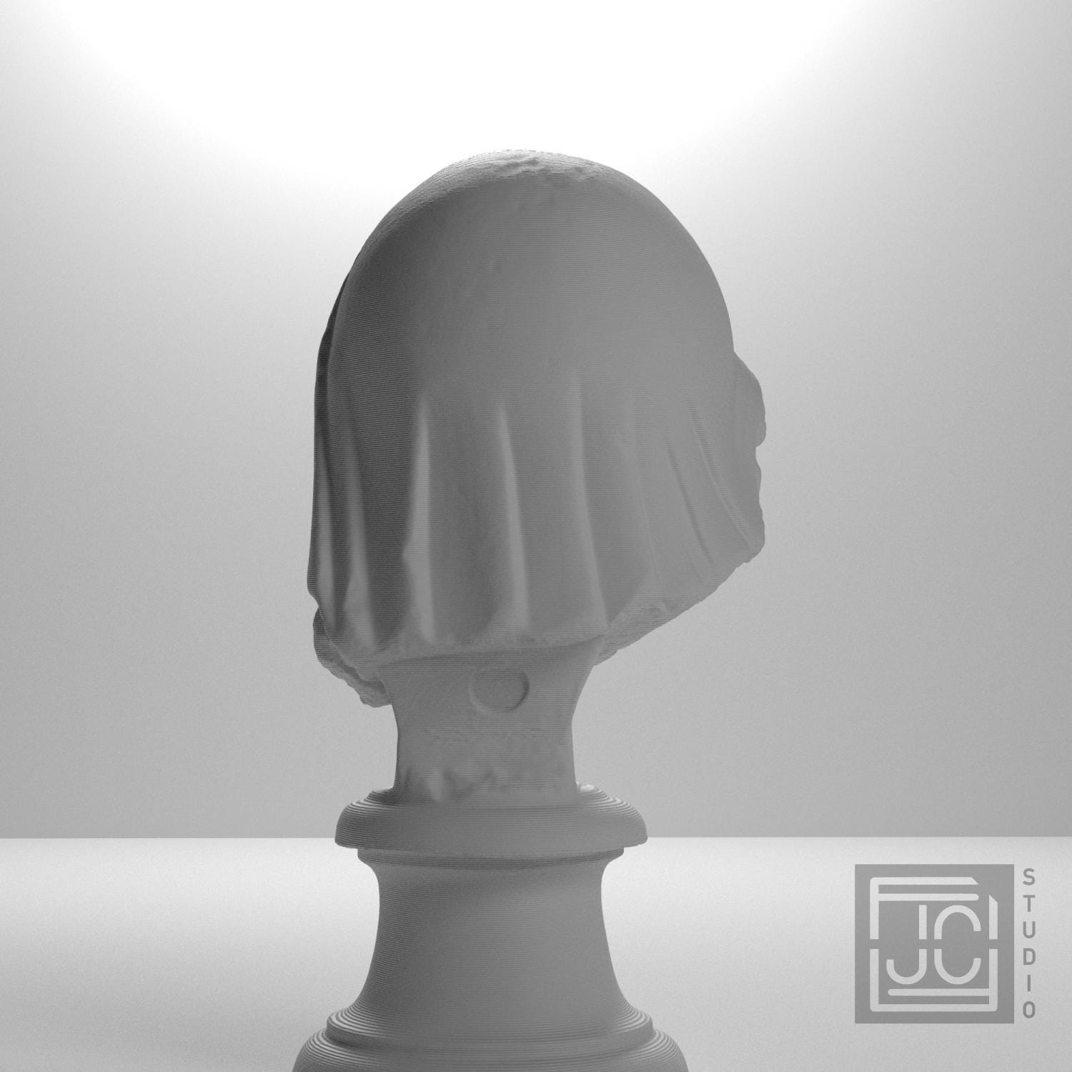 Mourning Penelope Head 3D Printed Museum Replica