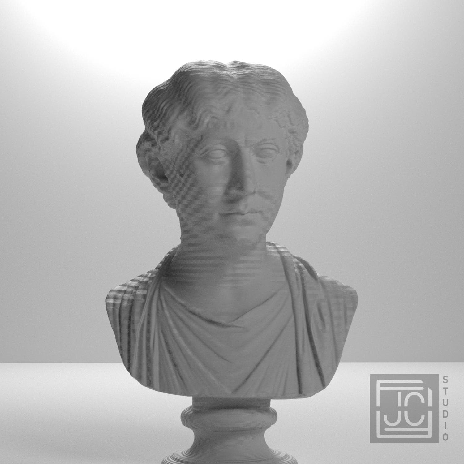 Roman Lady 3D Printed Collectible Bust