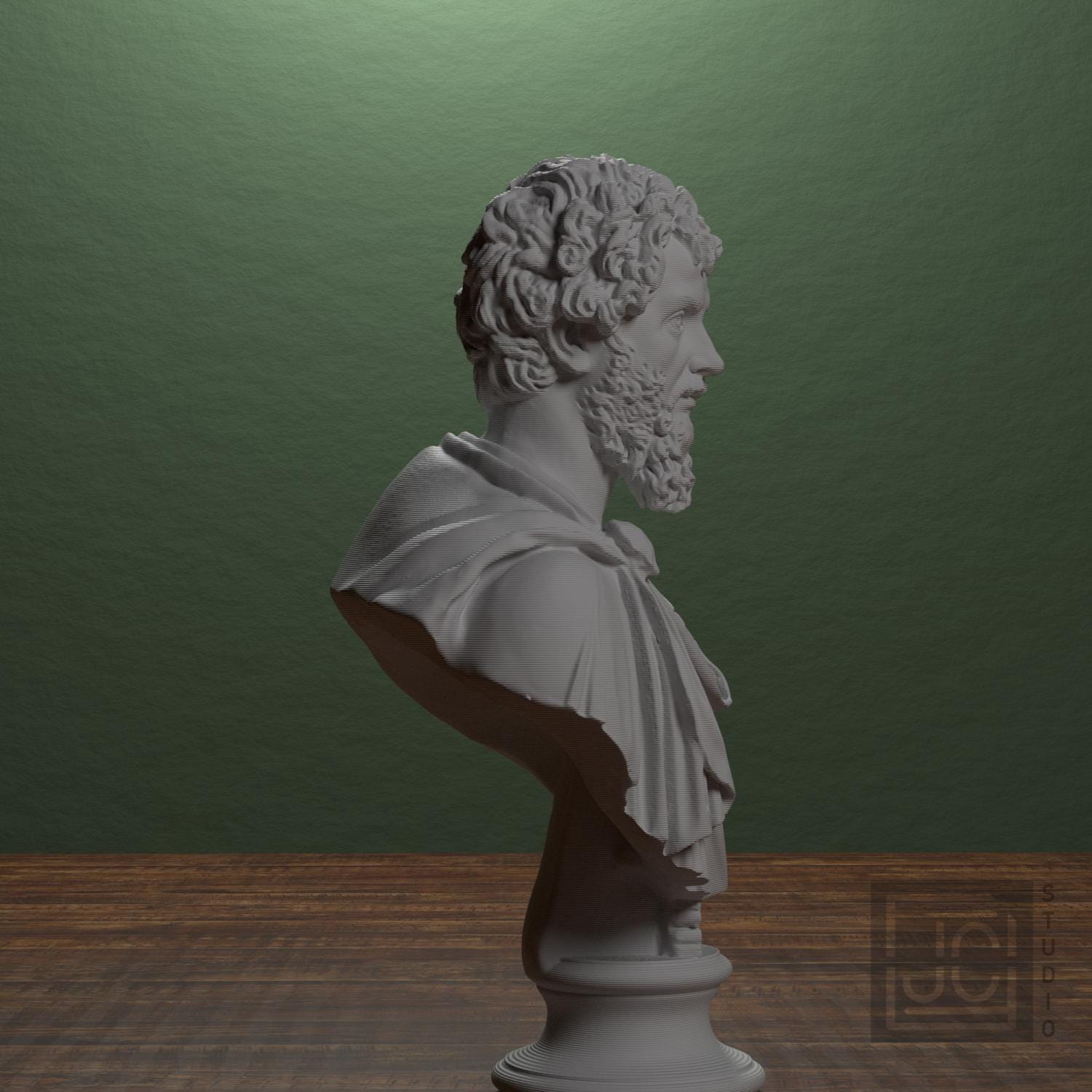Septimius Severus 3D Printed Collectible Bust