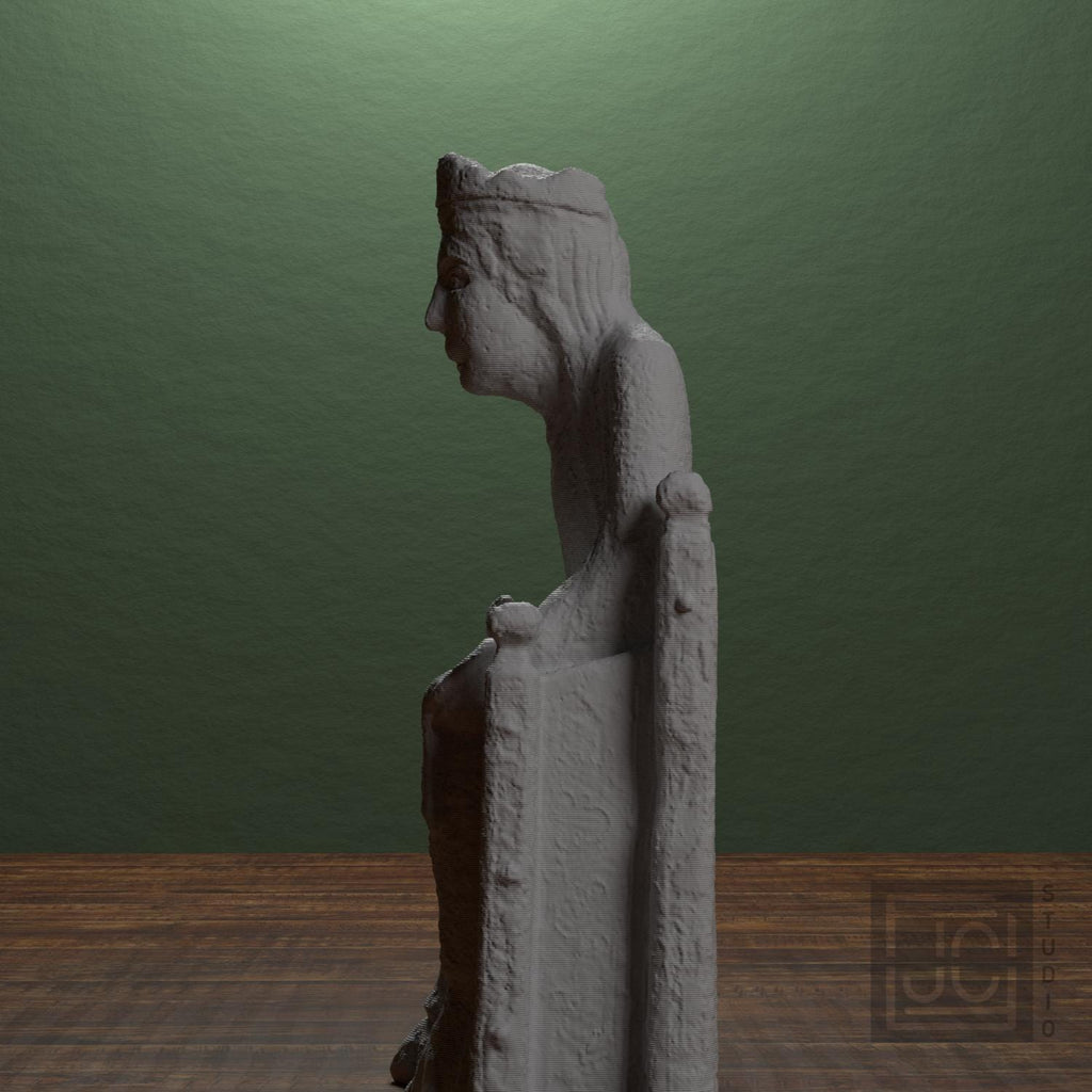 Romanesque Enthroned Madonna 3D Printed Museum Replica