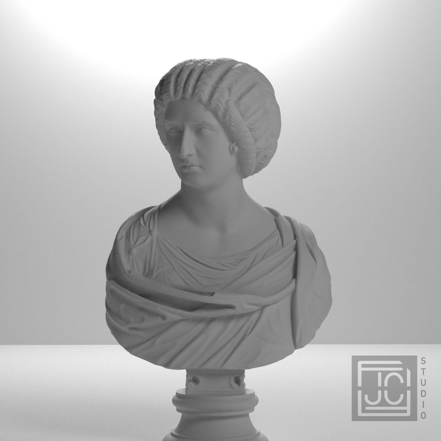 Portrait of a Noblewoman 3D Printed Museum Replica