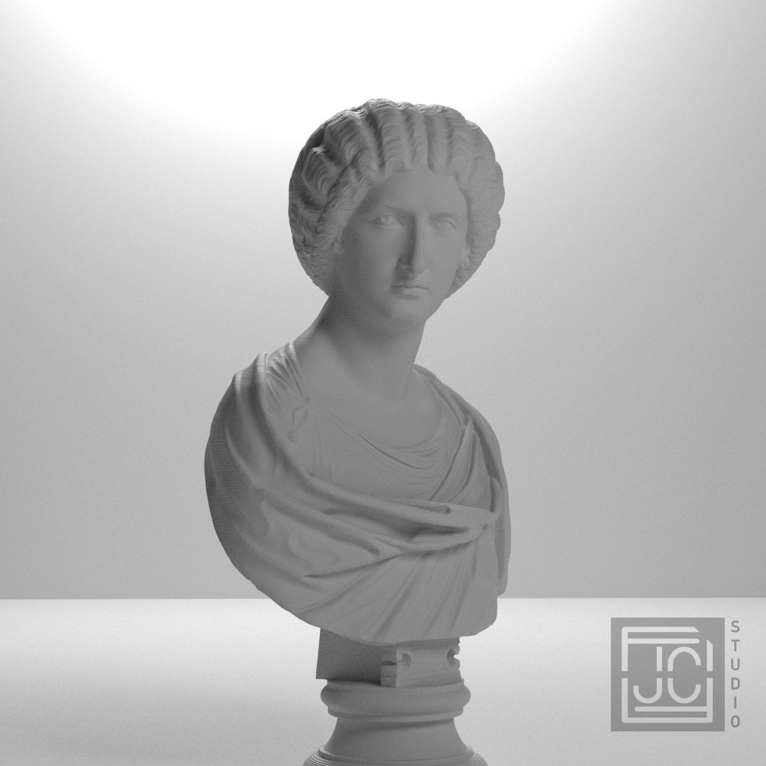 Portrait of a Noblewoman 3D Printed Museum Replica