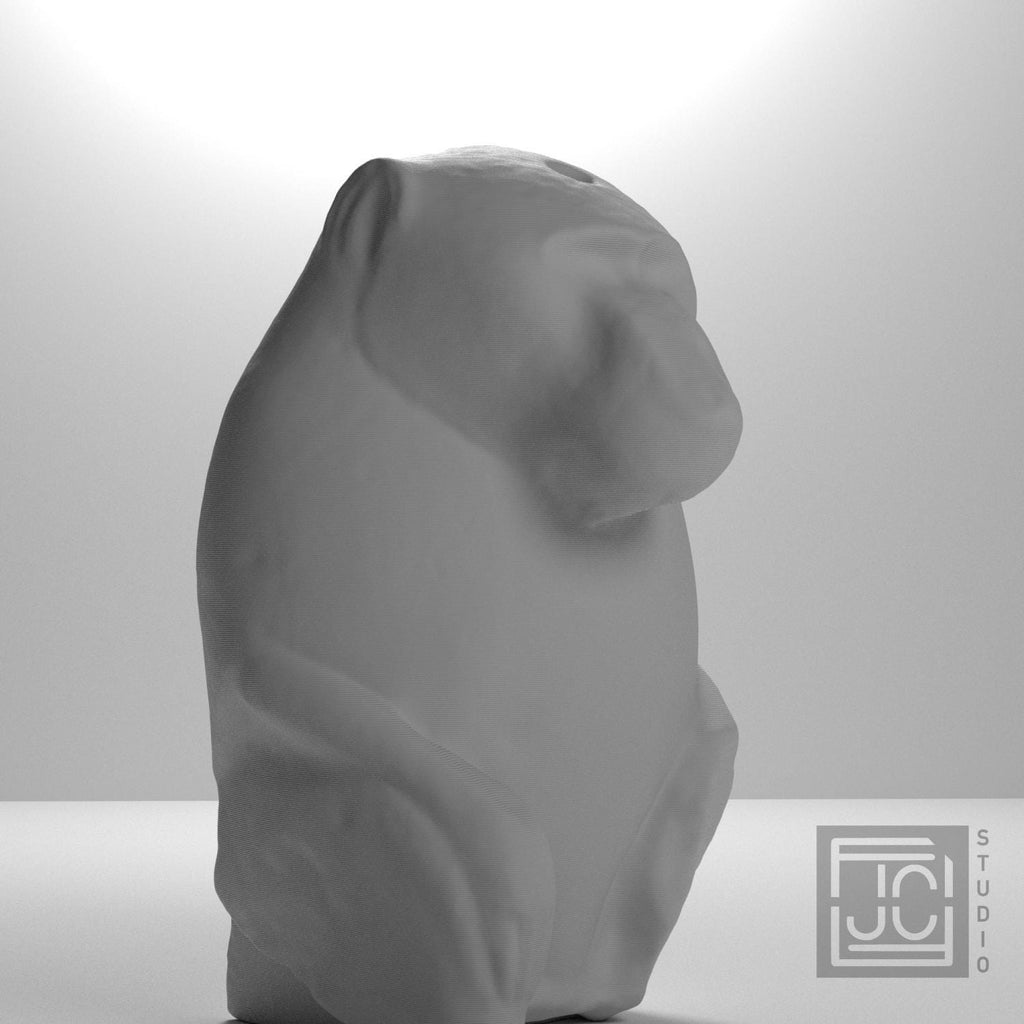 Baboon Statuette 3D Printed Museum Replica