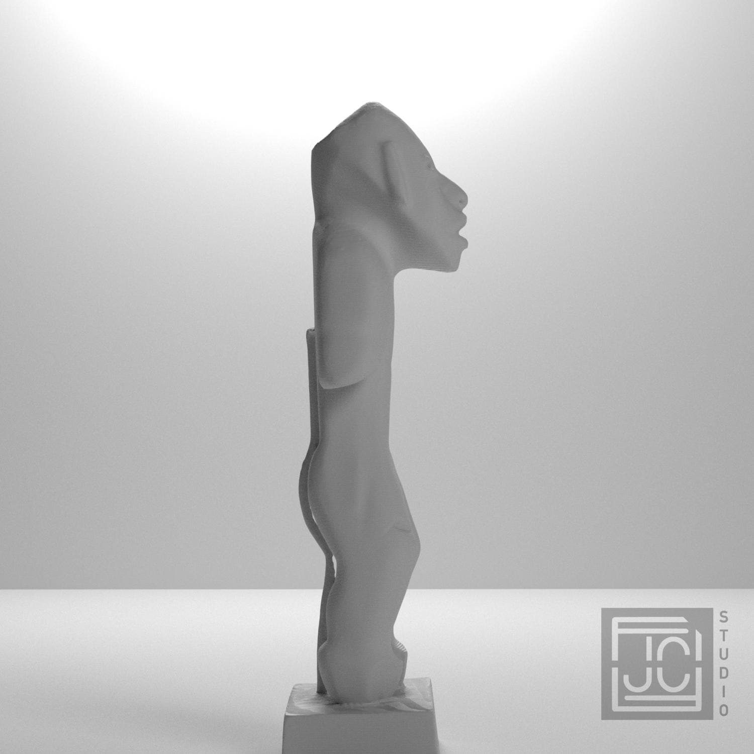 Olmec Man 3D Printed Museum Replica