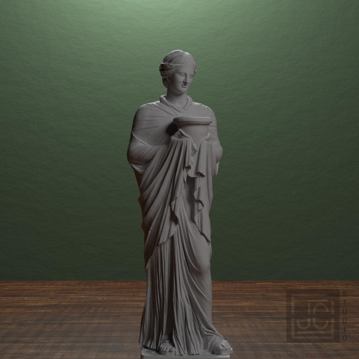 Priestess or Muse 3D Printed Museum Replica