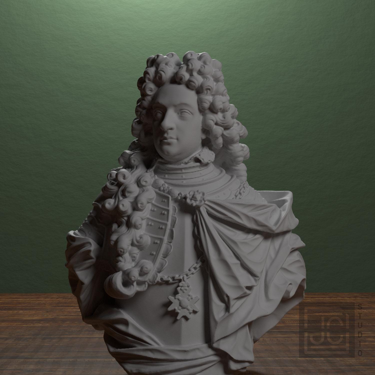 Captain Moritz Hartmann 3D Printed Collectible Bust