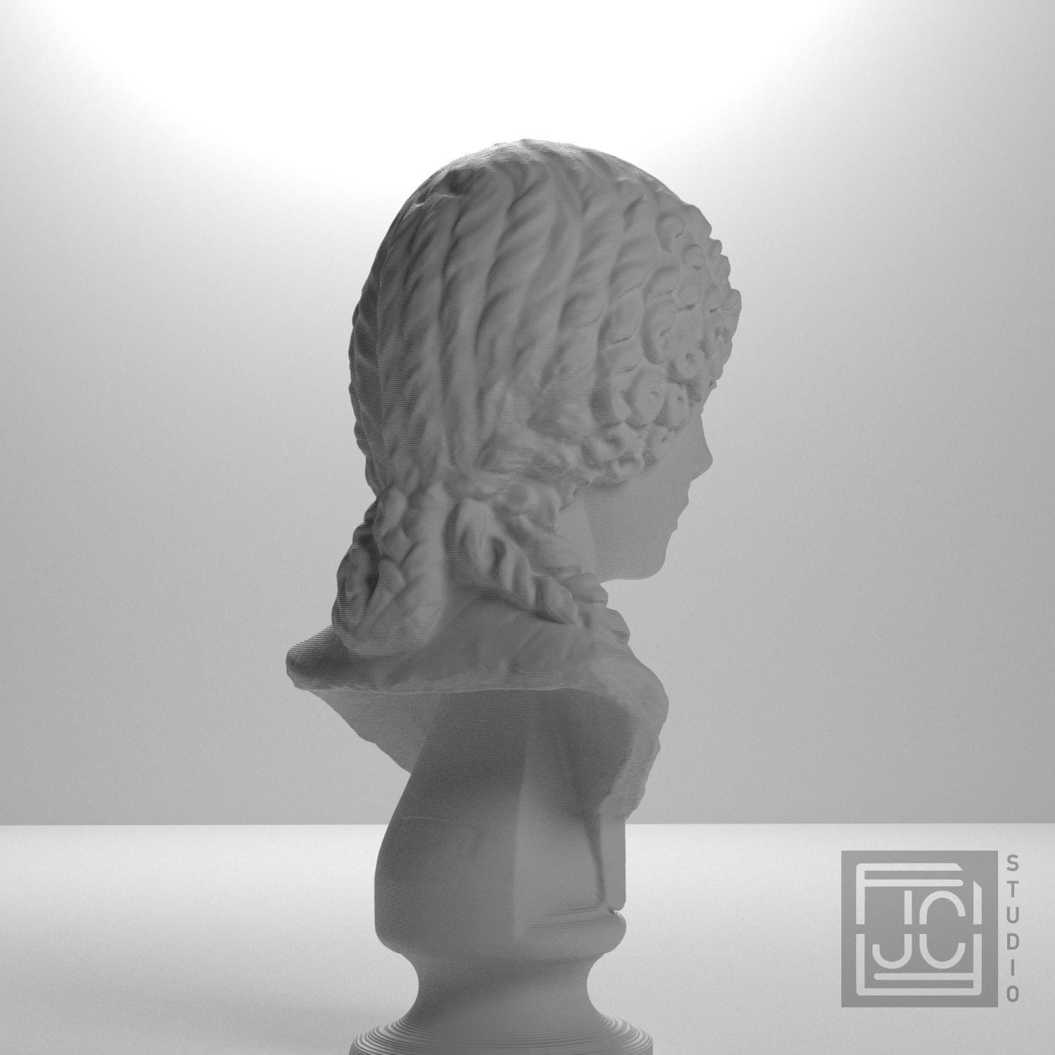Minatia Polla 3D Printed Museum Portrait Replica