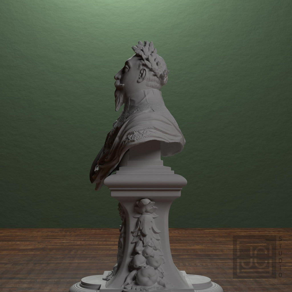 Gustav II Adolf, King of Sweden 3D Printed Collectible Bust