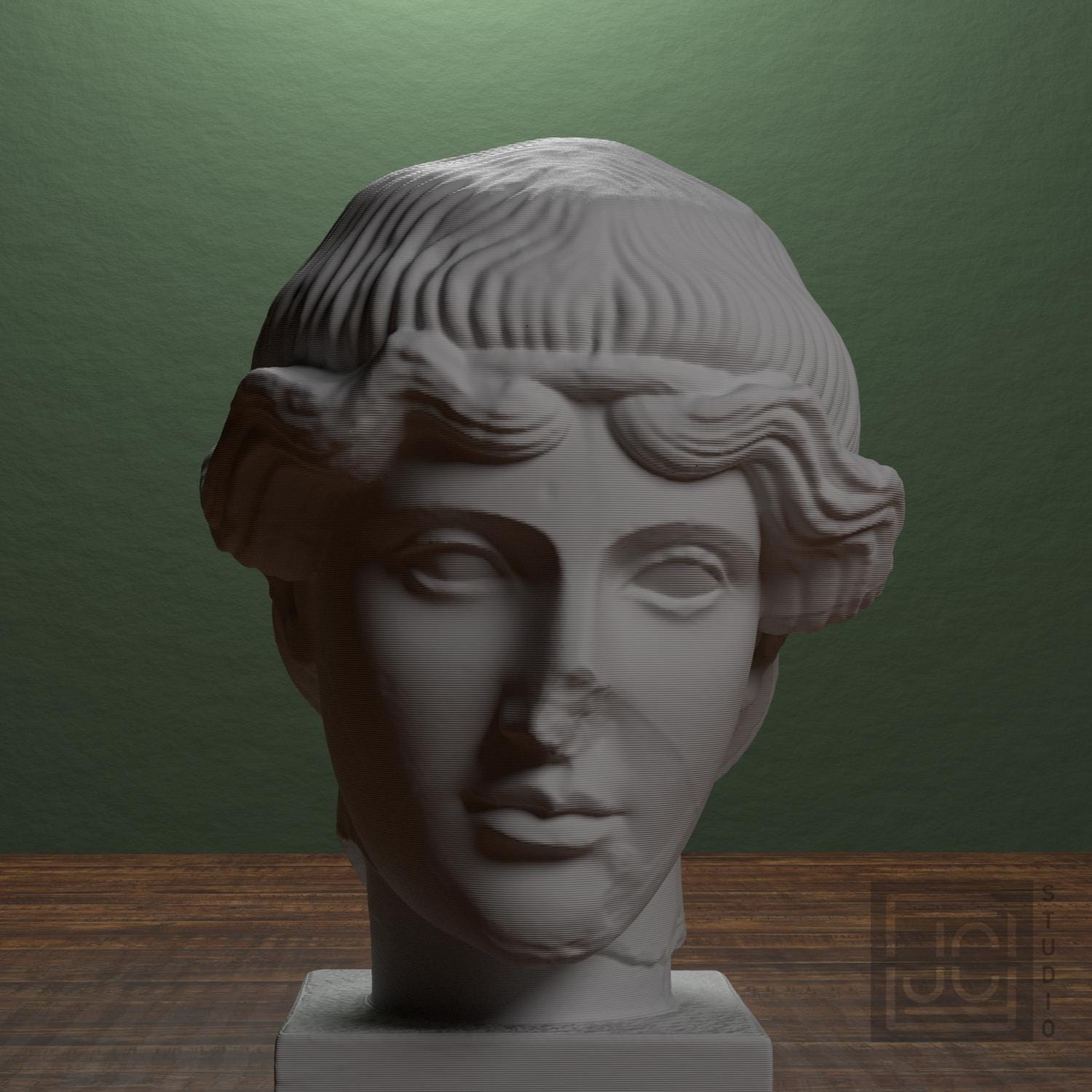 Orpheus Head 3D Printed Museum Replica