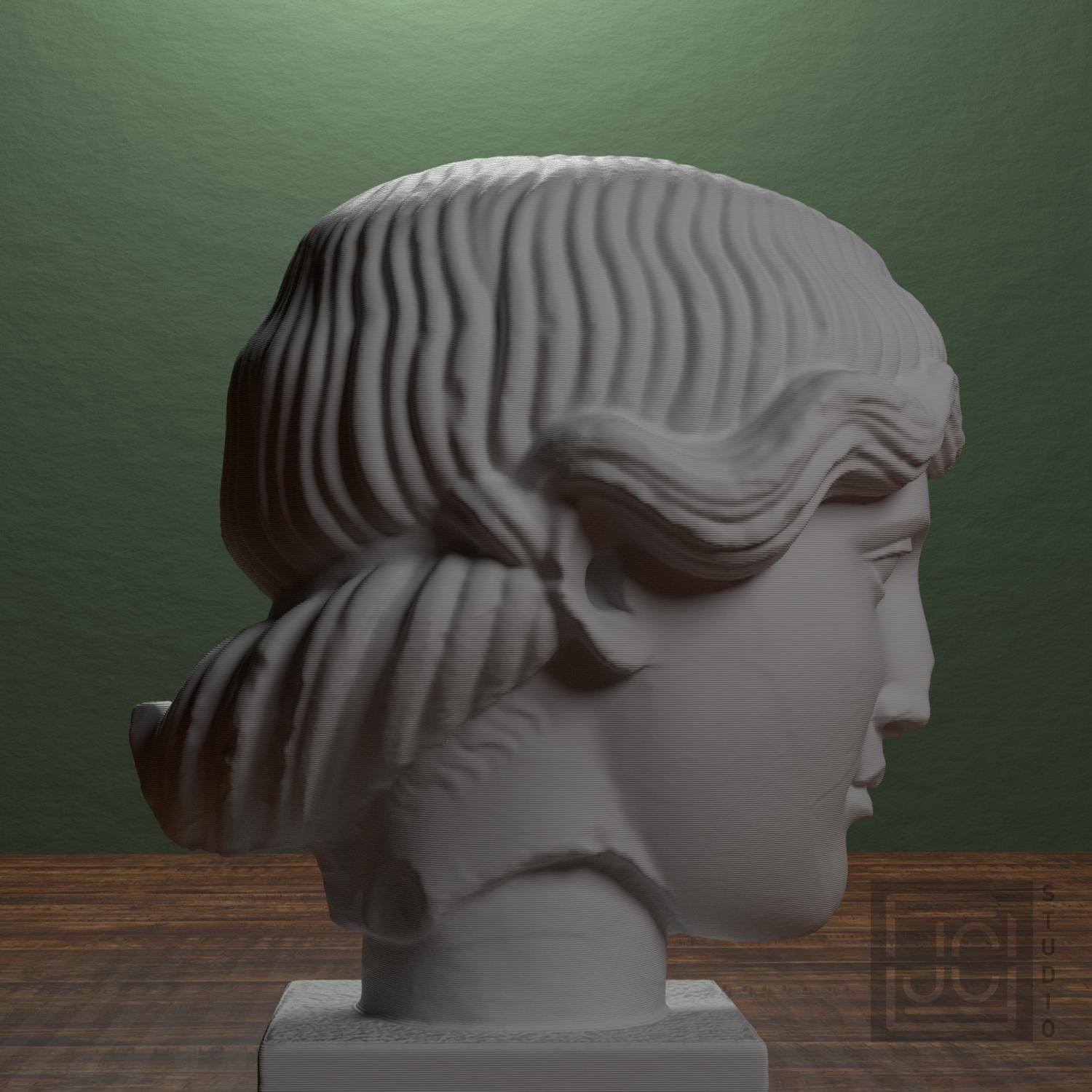 Orpheus Head 3D Printed Museum Replica