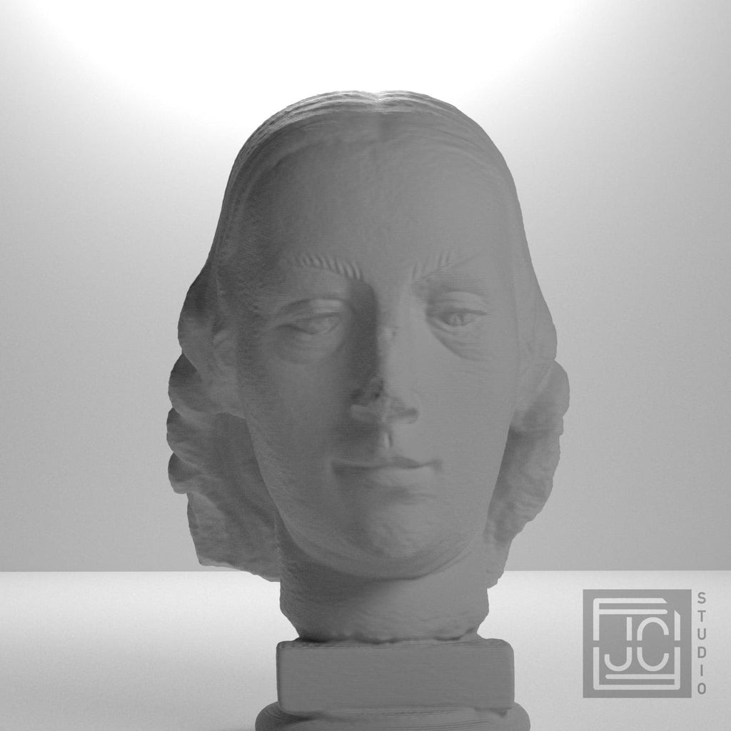 Female Head Statue Fragment 3D Printed Collectible Bust