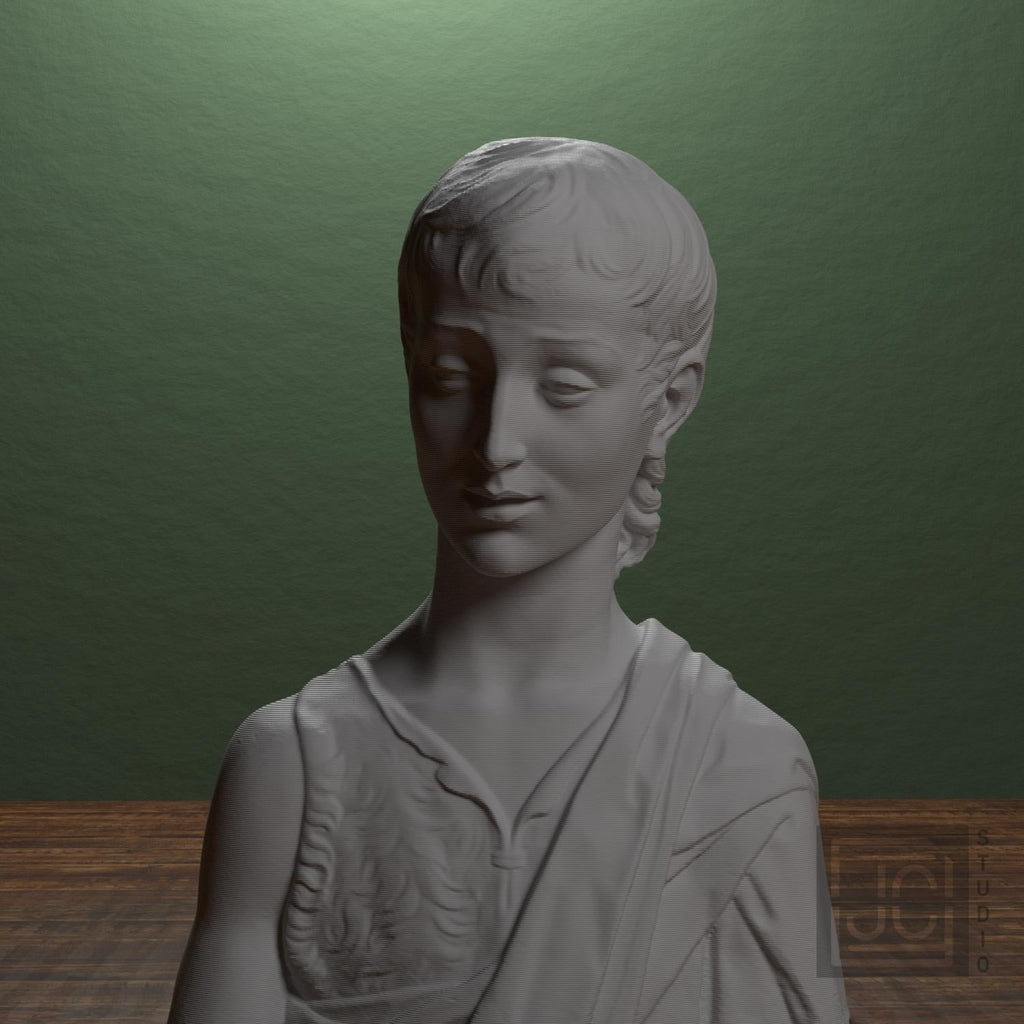 John the Baptist as a Boy 3D Printed Collectible Bust